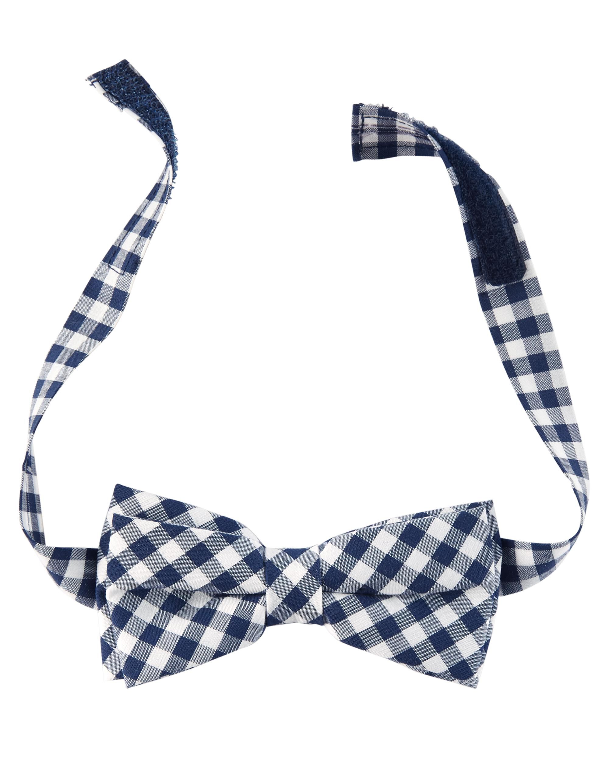 gingham bow tie
