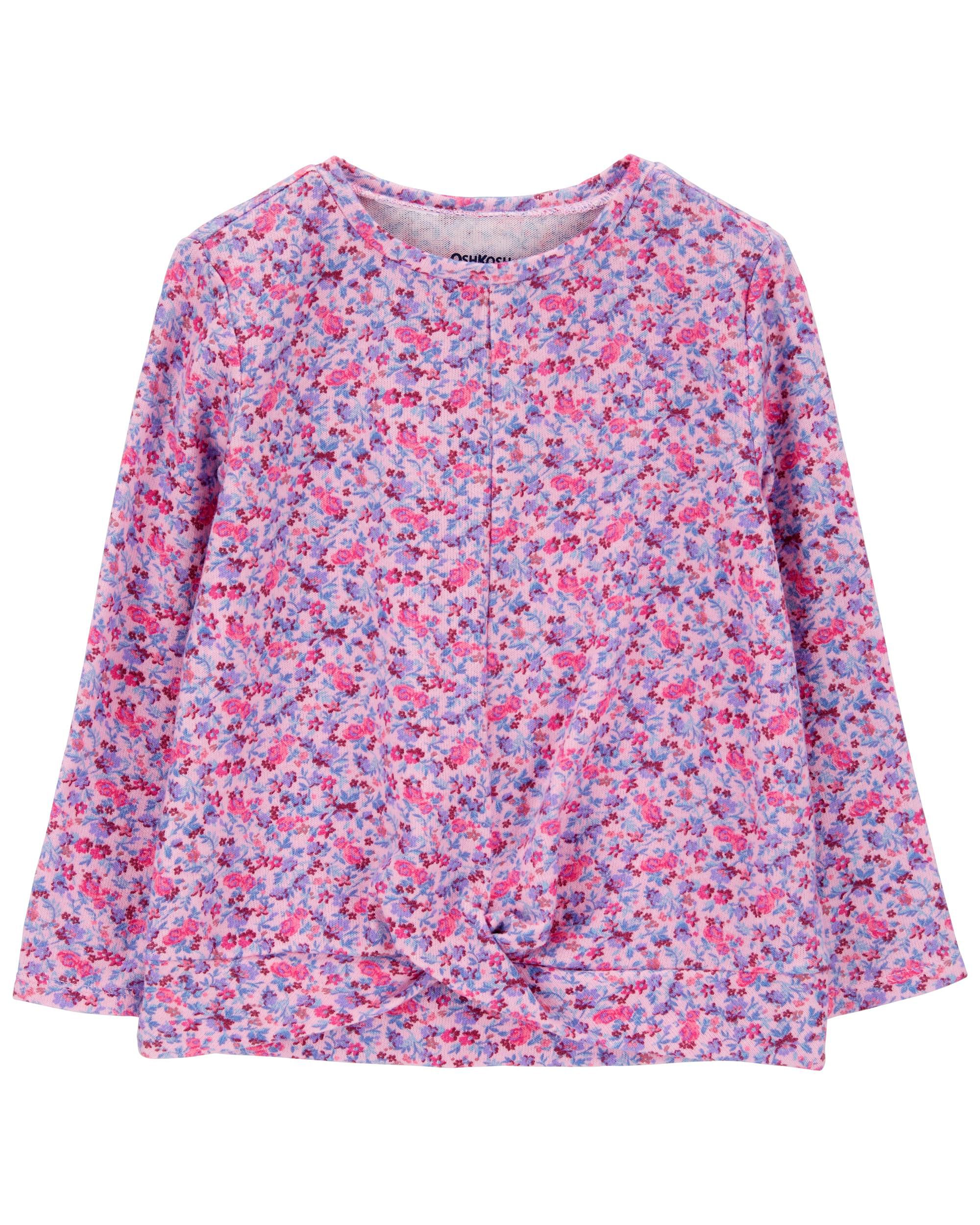 Baby Floral Jersey Long-Sleeve Fashion Top