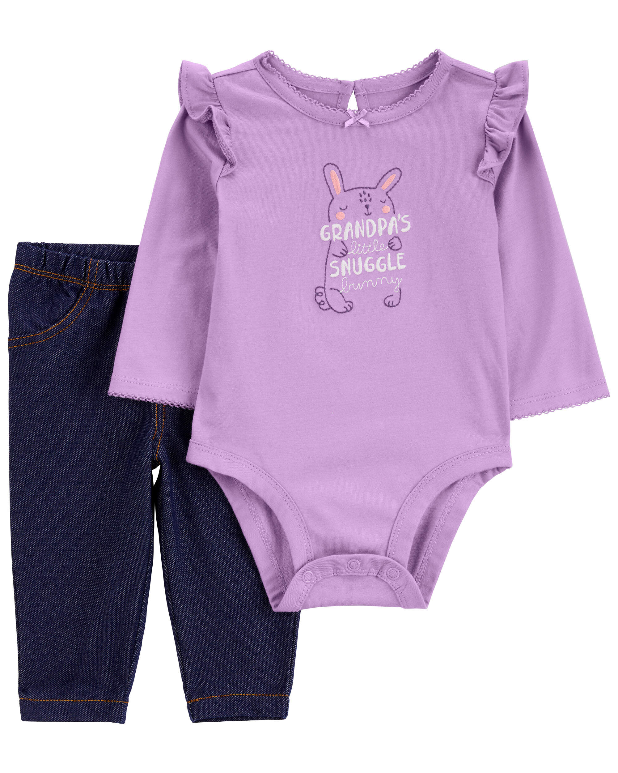 Baby 2-Piece Bunny Bodysuit Pant Set