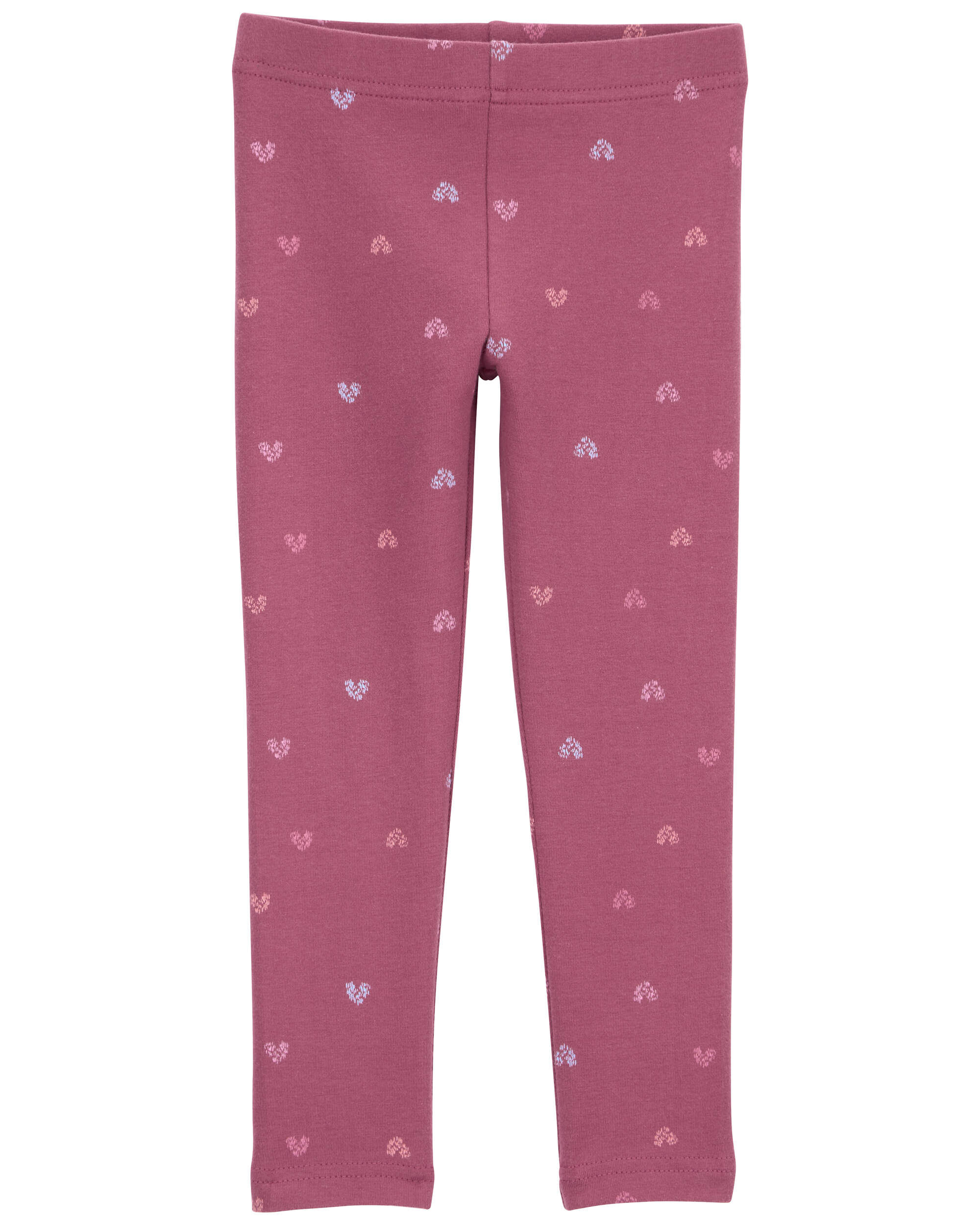 Baby Heart Print Stretch Leggings