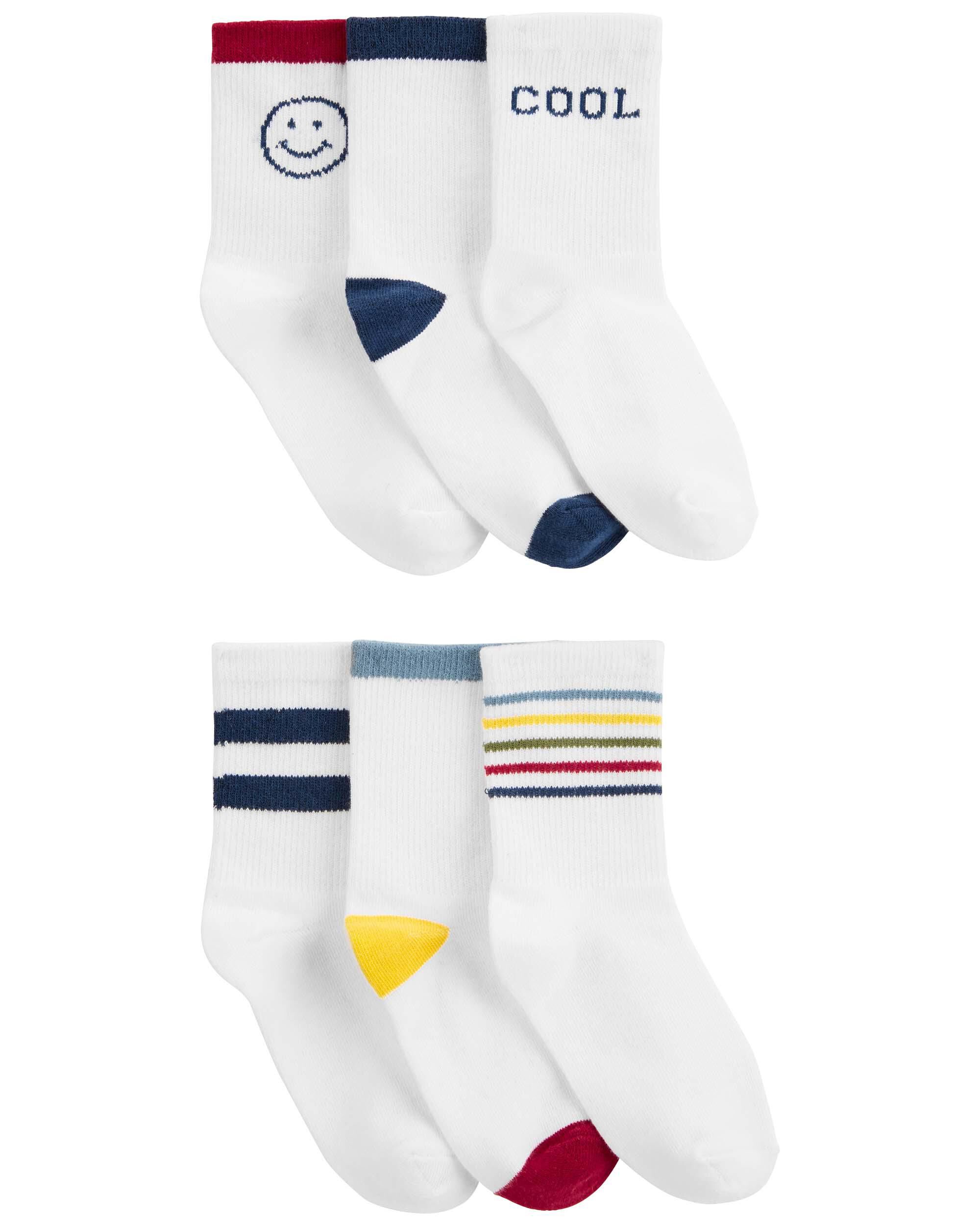 Kid 6-Pack Crew Socks