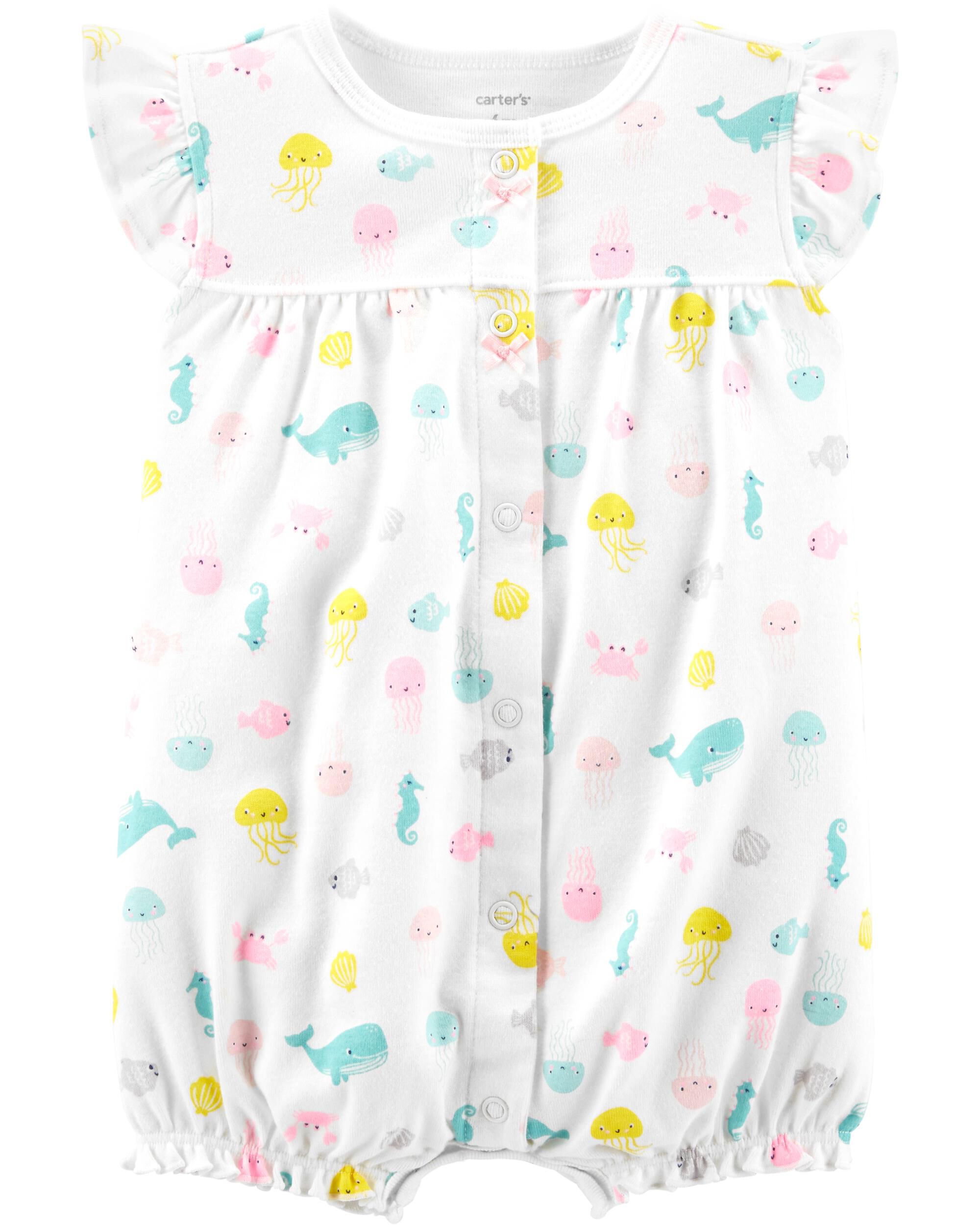 Whale Snap-Up Romper | carters.com