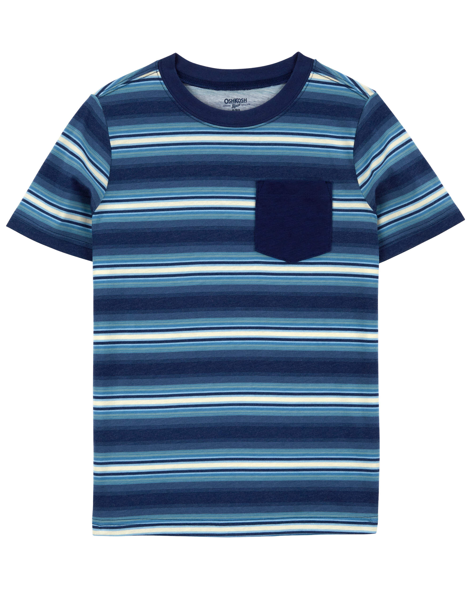 Kid Striped Pocket Tee