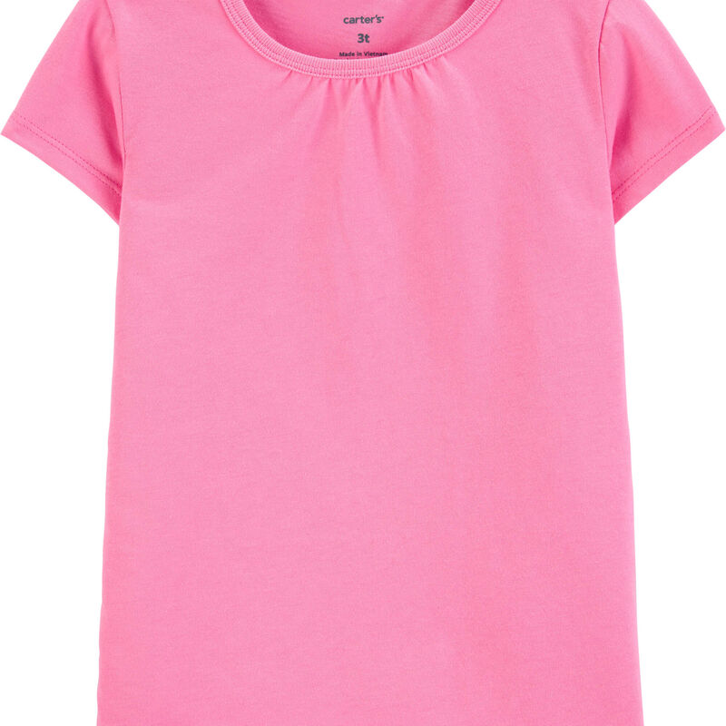 Baby Pink Basic Jersey Tee | carters.com
