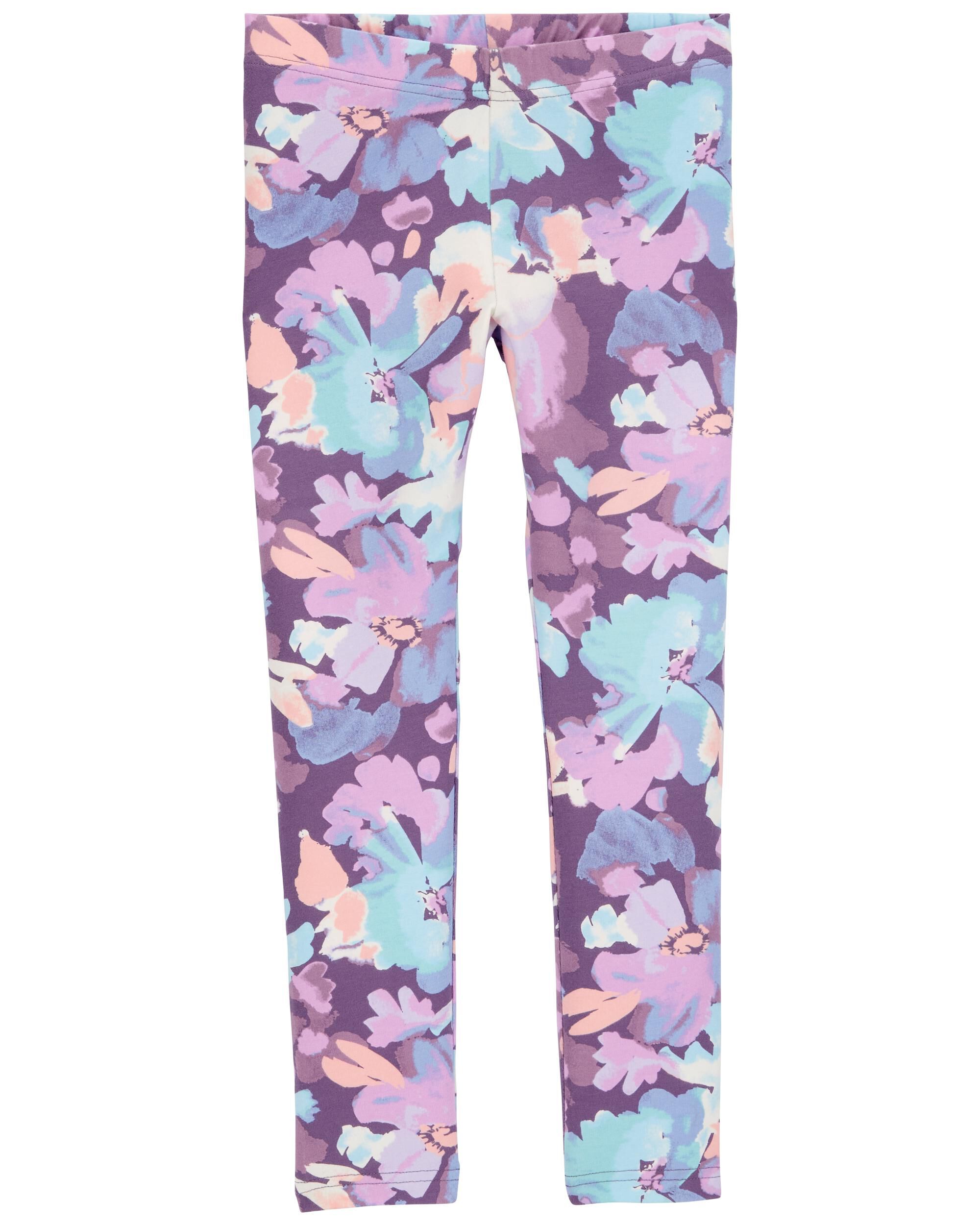 Kid Floral Knit Leggings