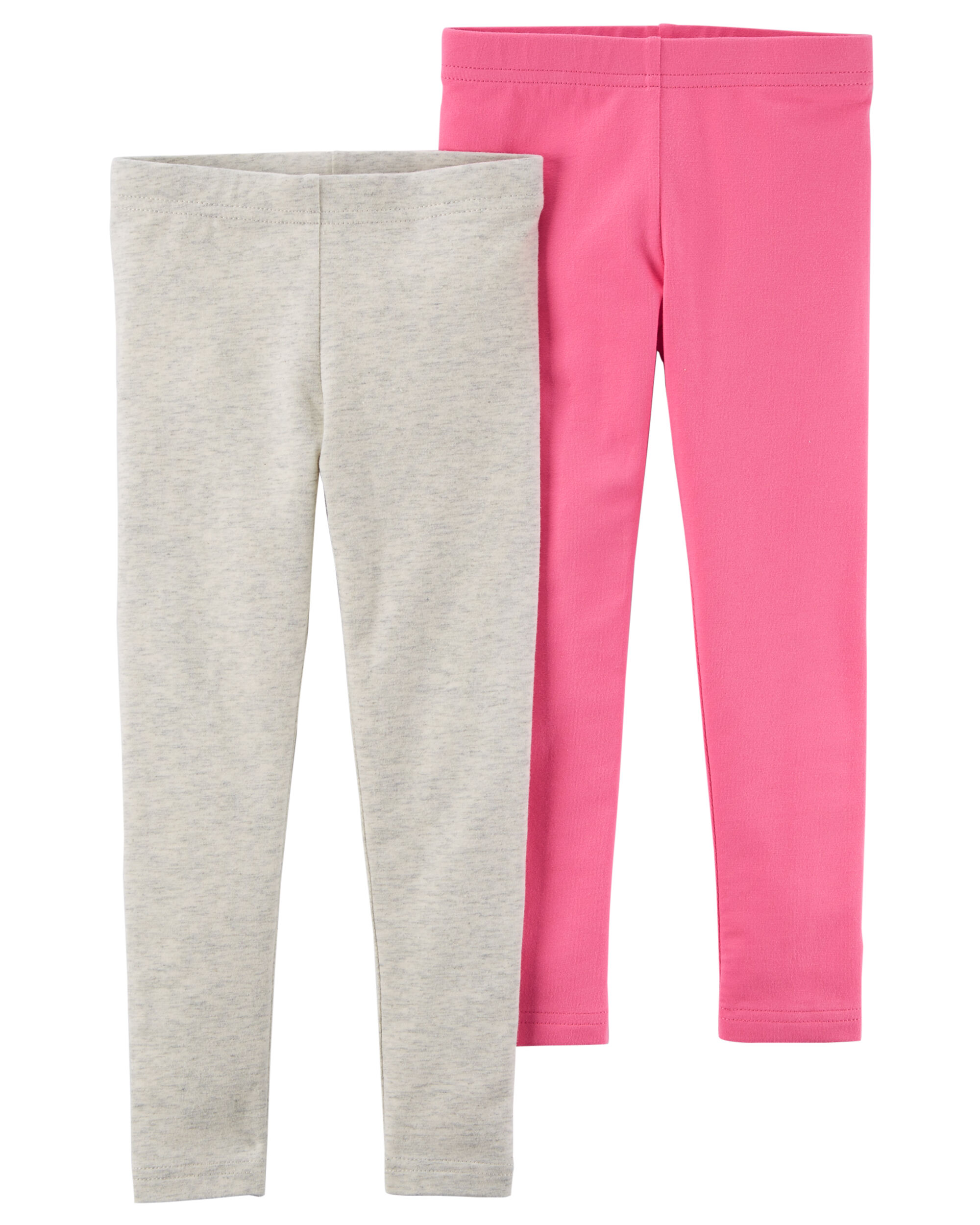 Toddler 2-Pack Pink & Gray Leggings