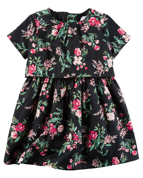 Floral Sateen Dress | Carters.com