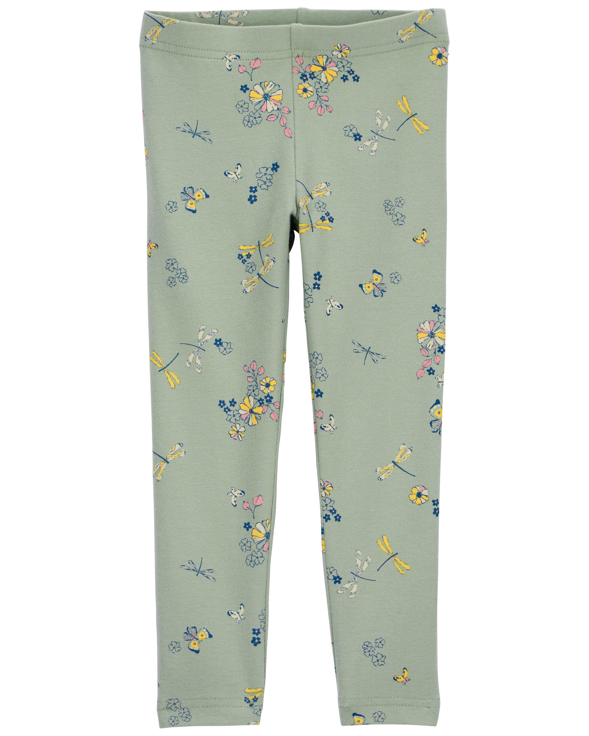 Baby Tossed Floral Print Stretch Leggings