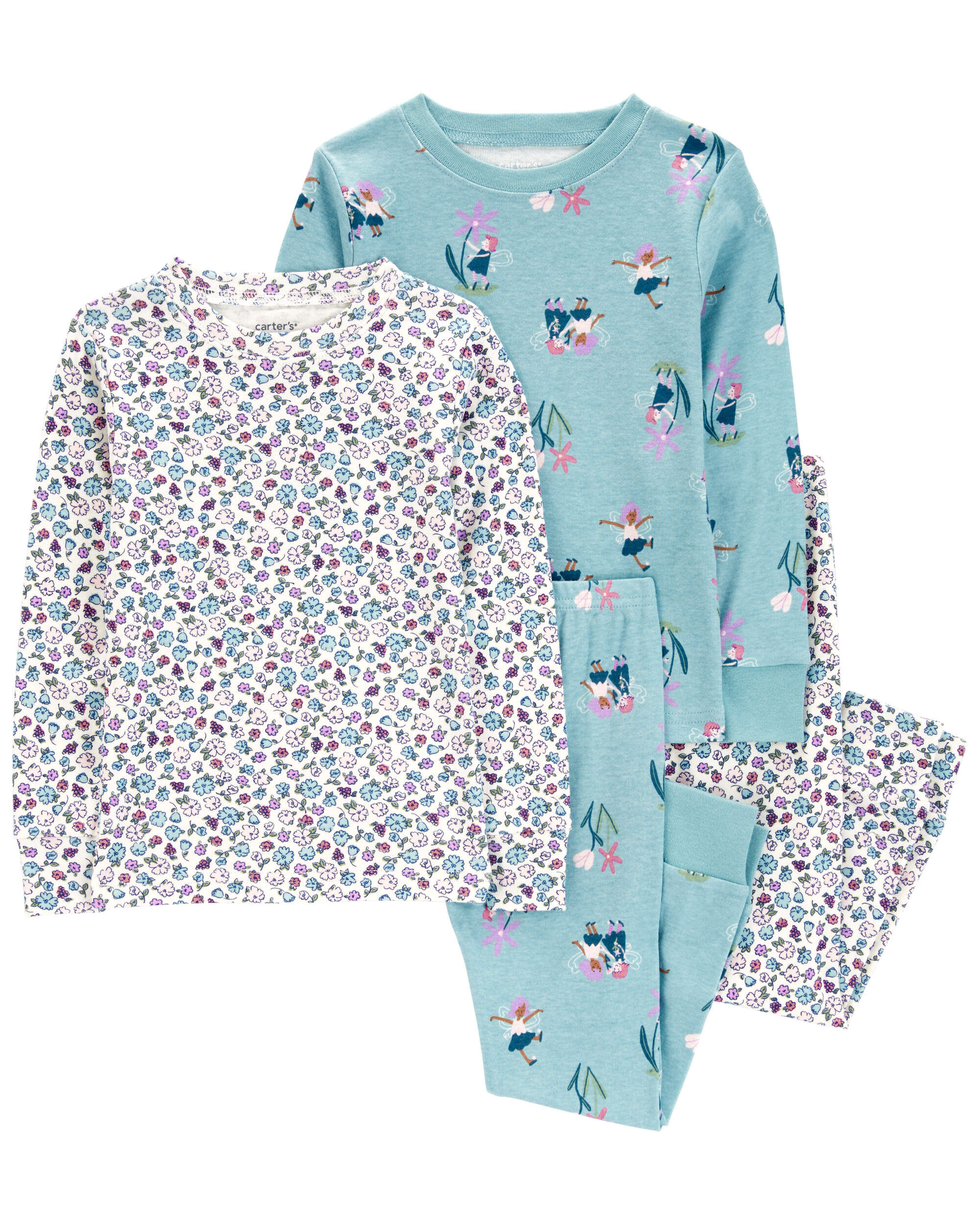 Toddler 4-Piece Fairy 100% Snug Fit Cotton Pajamas