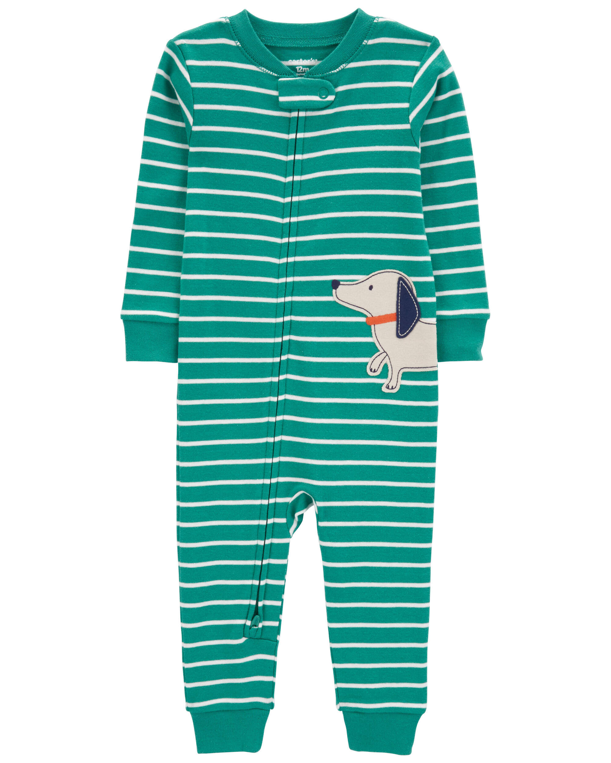 Baby 1-Piece Dog 100% Snug Fit Cotton Footless Pajamas