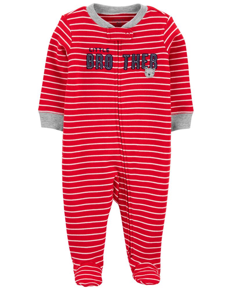 Red Baby Little Brother 2-Way Zip Cotton Sleep & Play | carters.com
