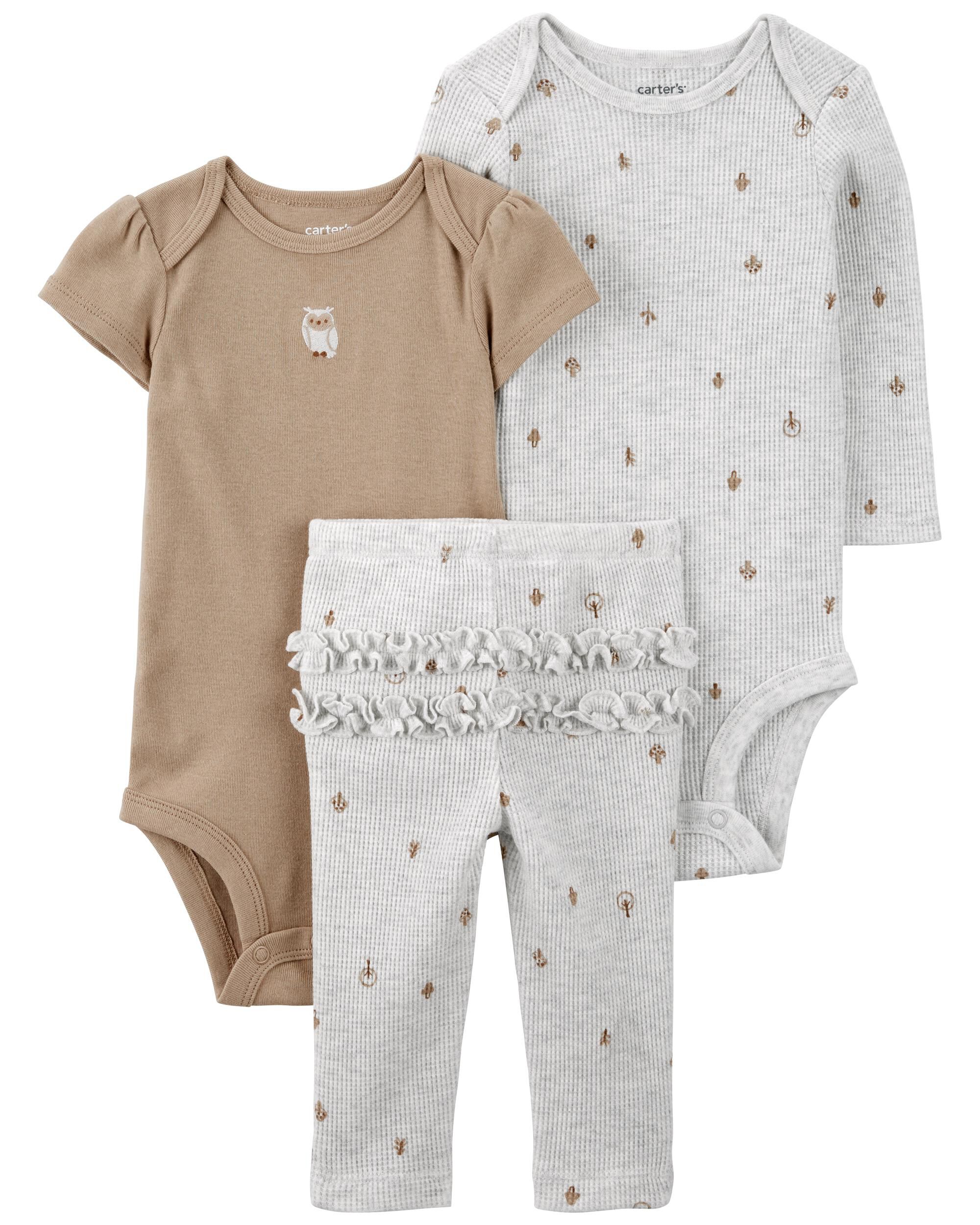 Baby 3-Piece Owl Little Character Set