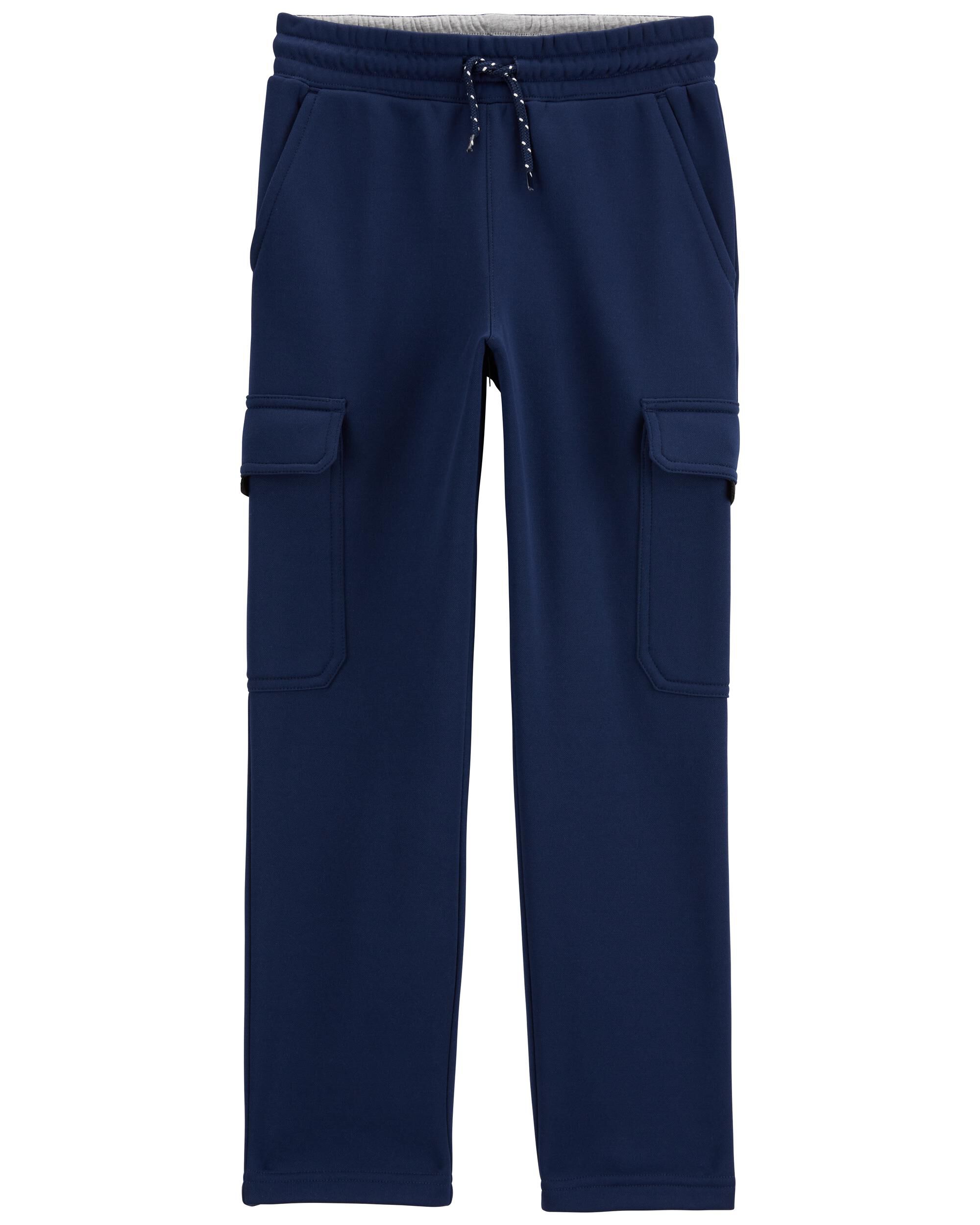 Kid Solid Fleece Pants - Navy