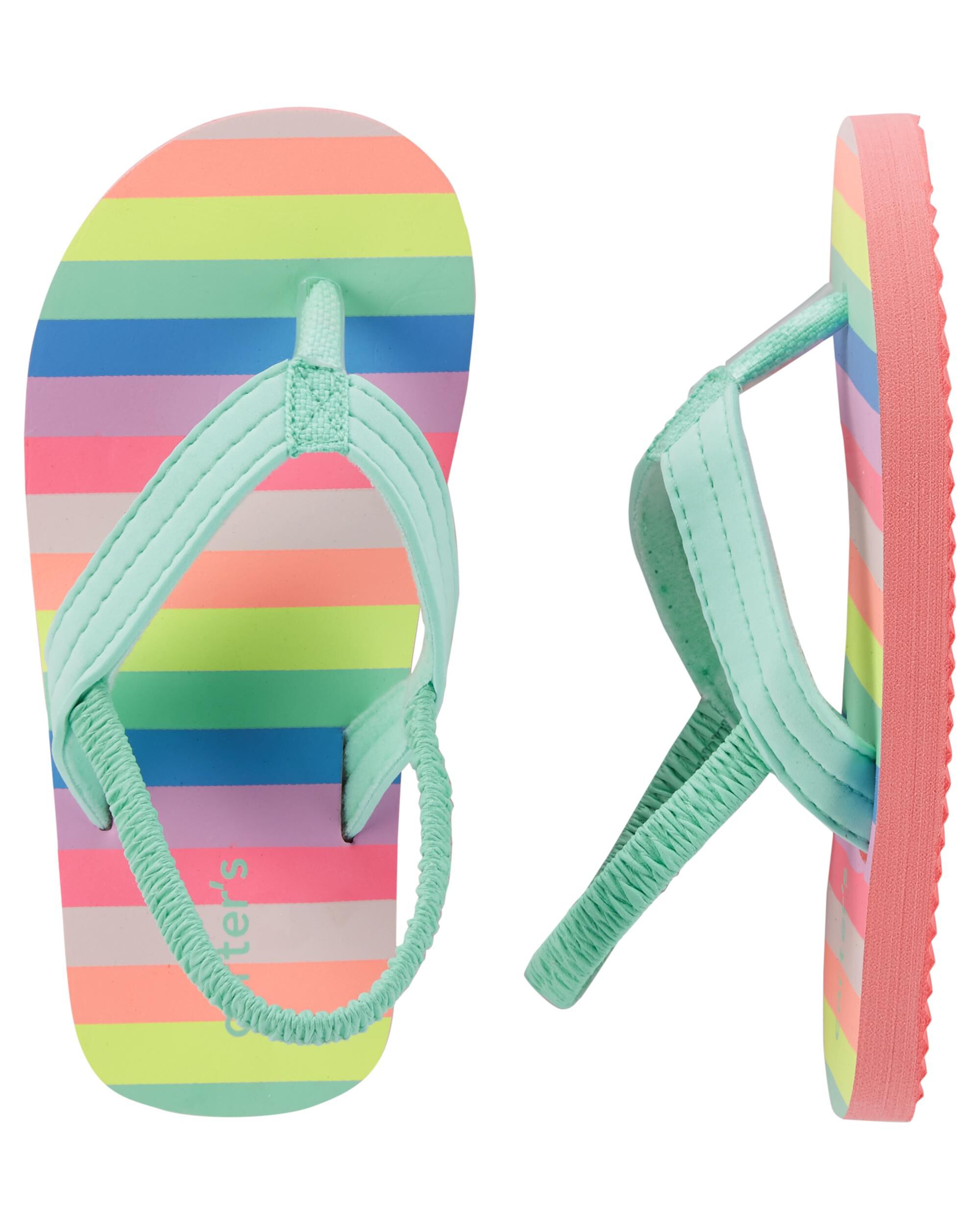 carters toddler girl flip flops