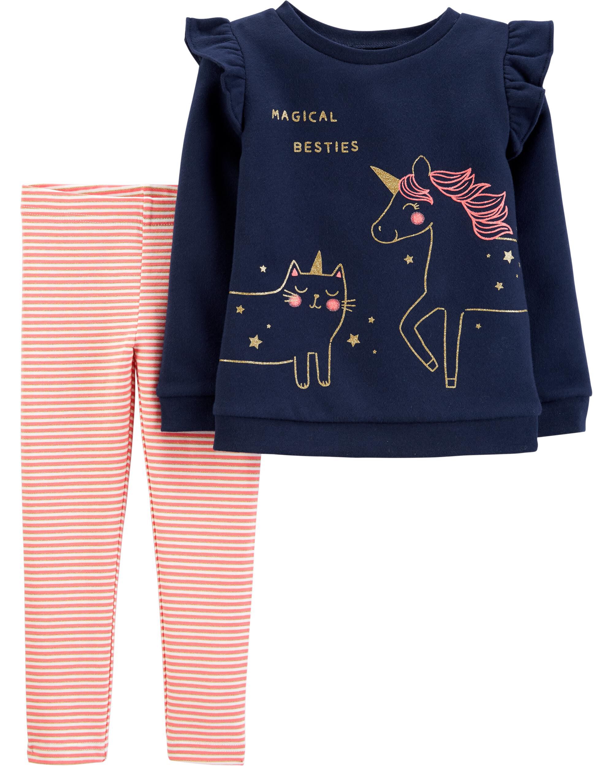 carter's unicorn fleece sweatshirt