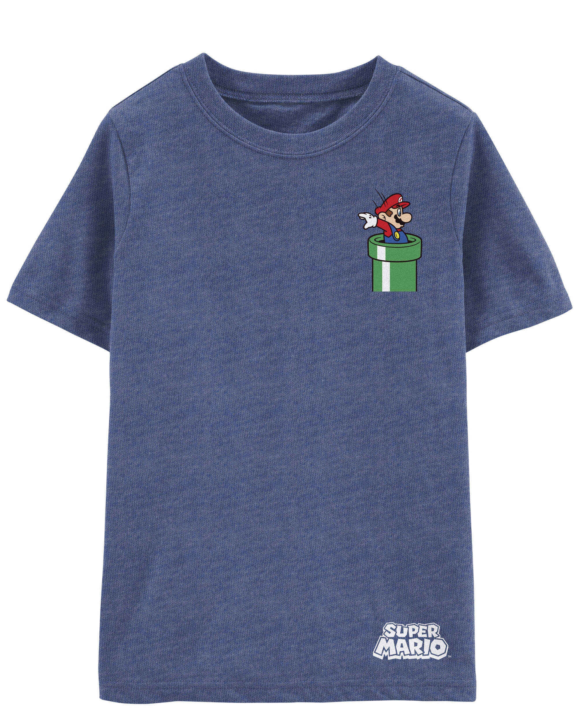 Kid Super Mario Pocket Tee - Navy