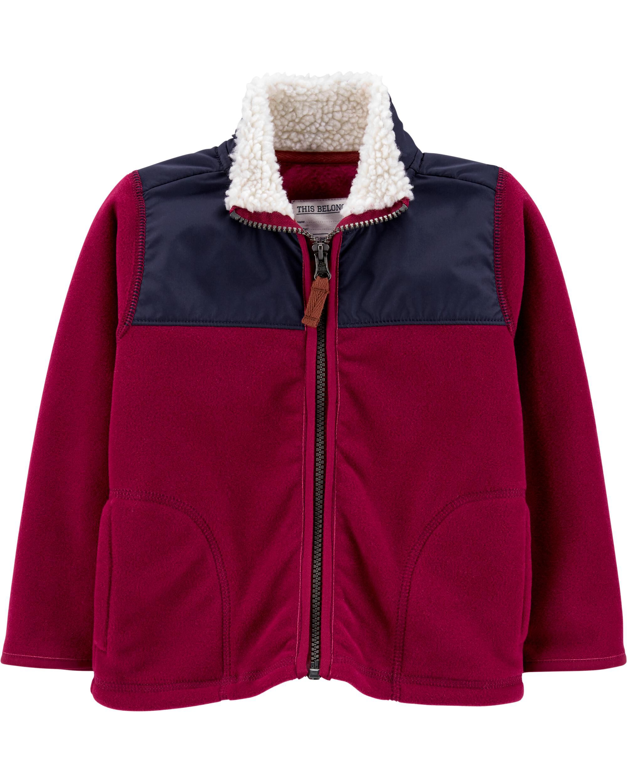 carter's fleece zip up jacket