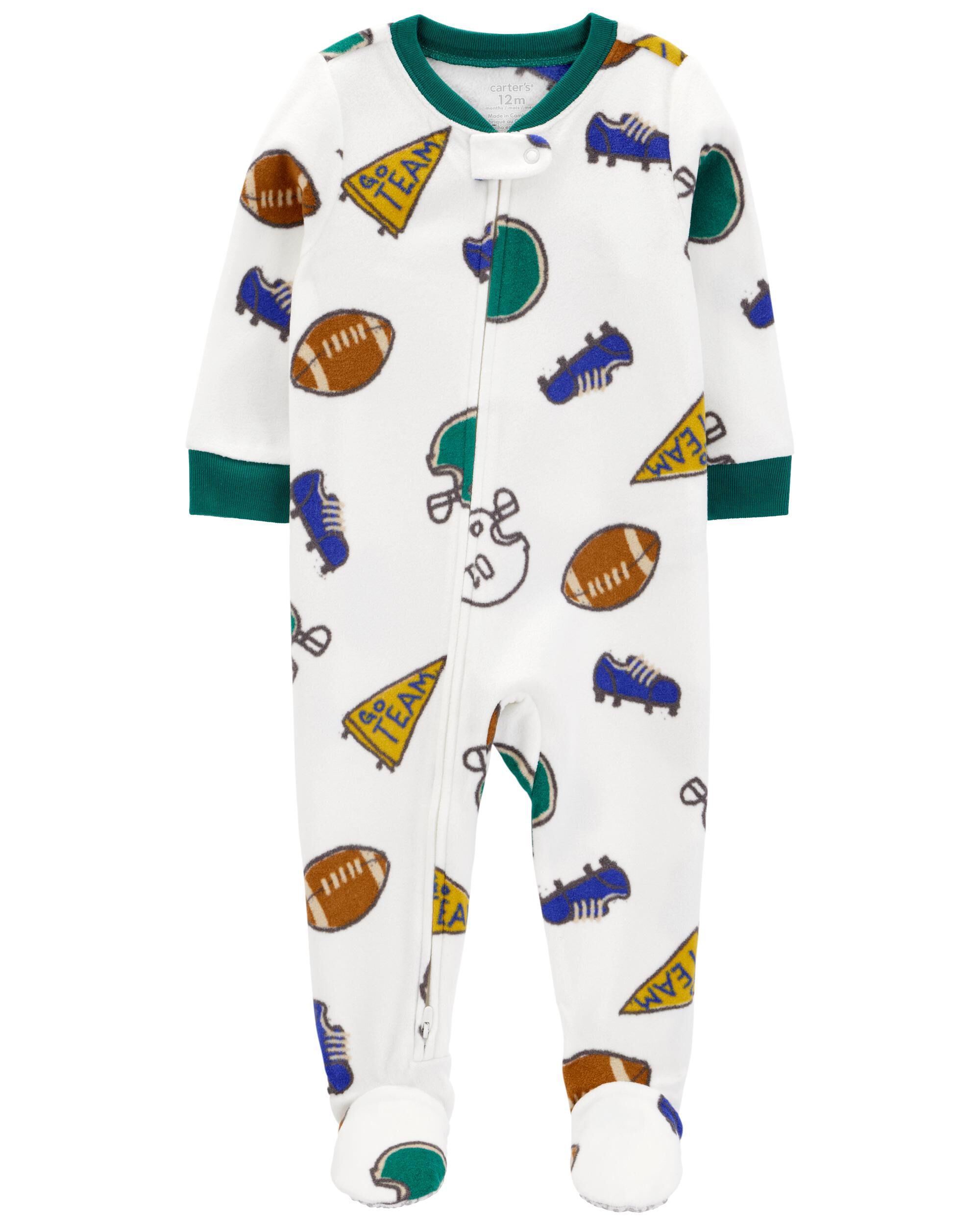 Baby 2-Pack Fleece Footie Pajamas