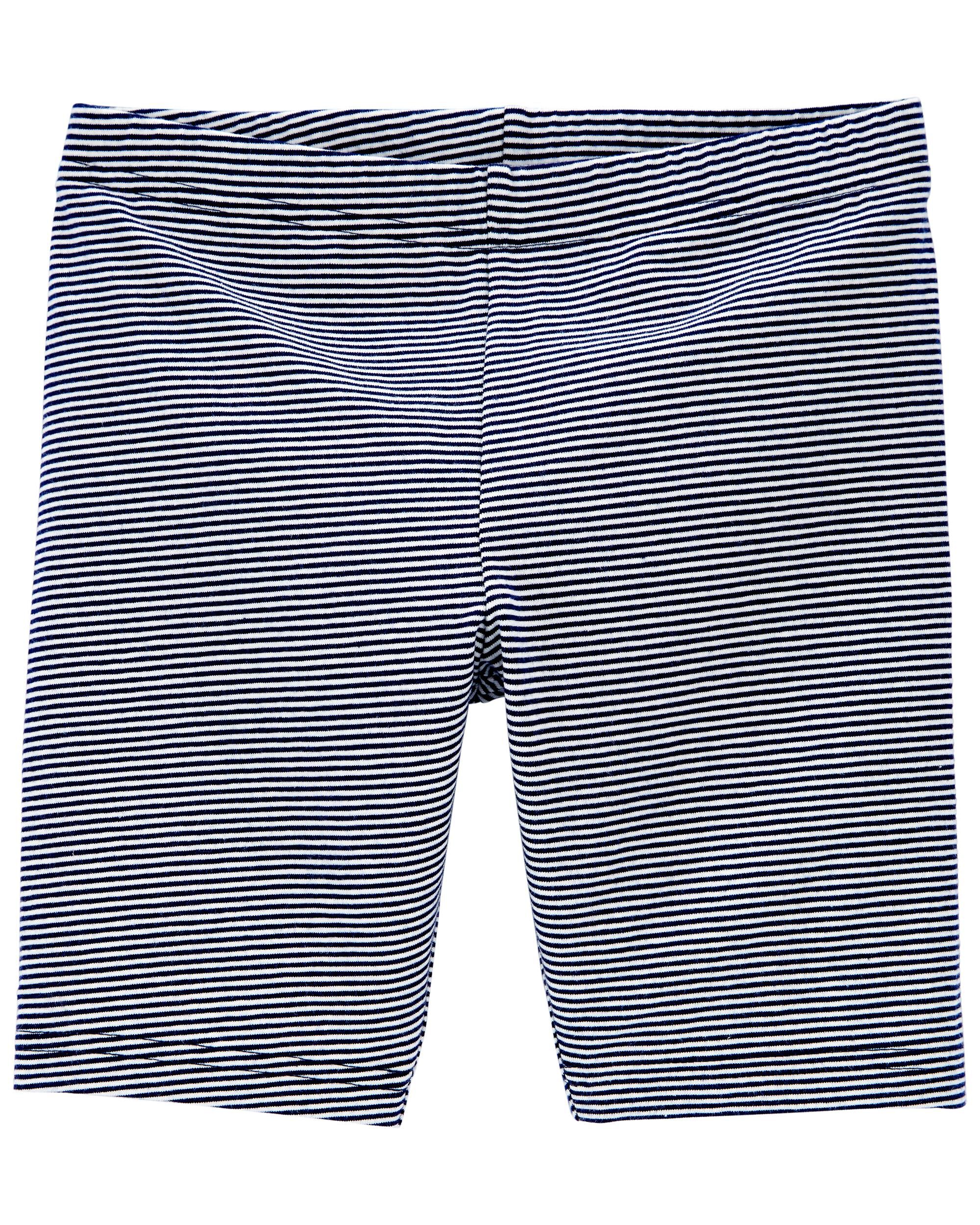 Kid Striped Bike Shorts