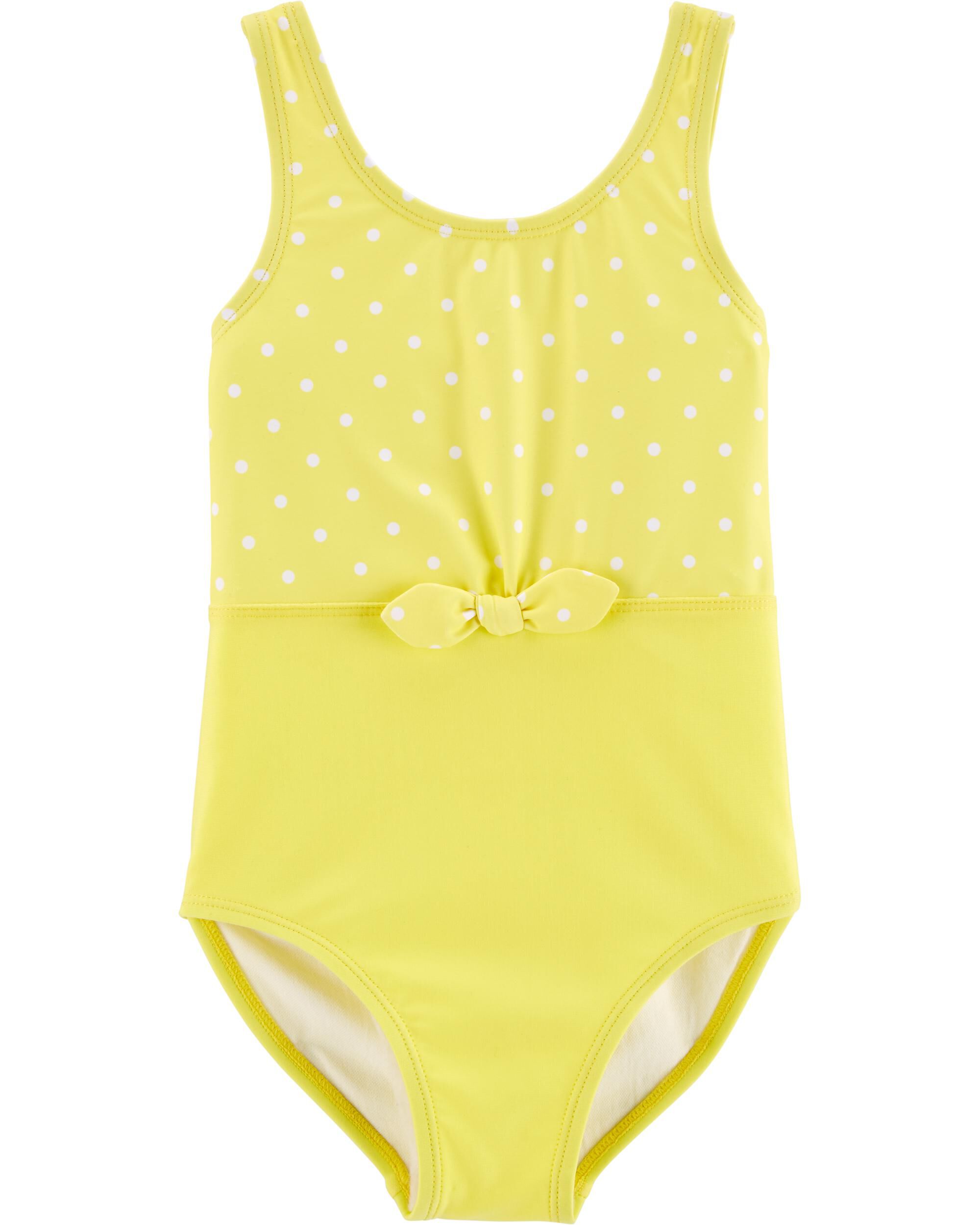 baby polka dot swimsuit