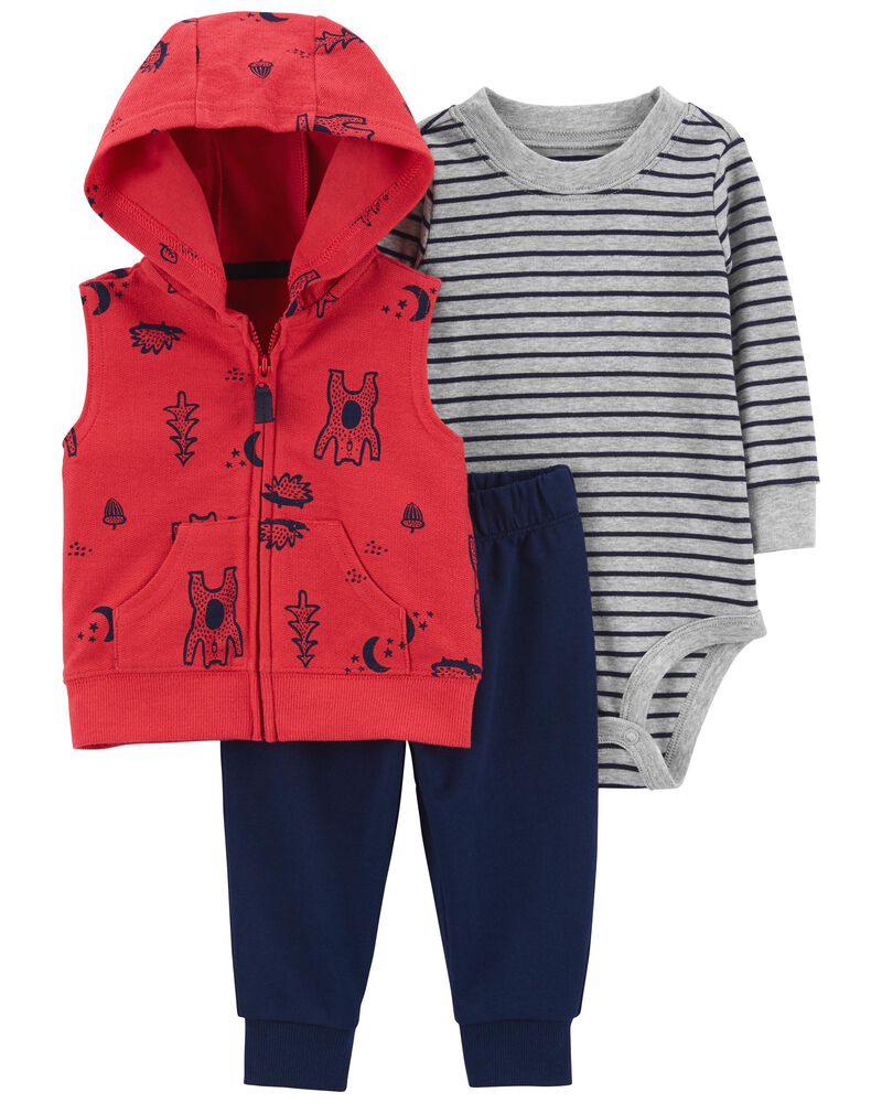 Red/Blue Baby 3-Piece Little Vest Set | carters.com