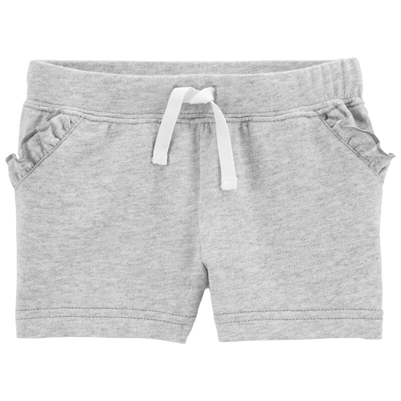 Heather Ruffle Pull-On French Terry Shorts | carters.com