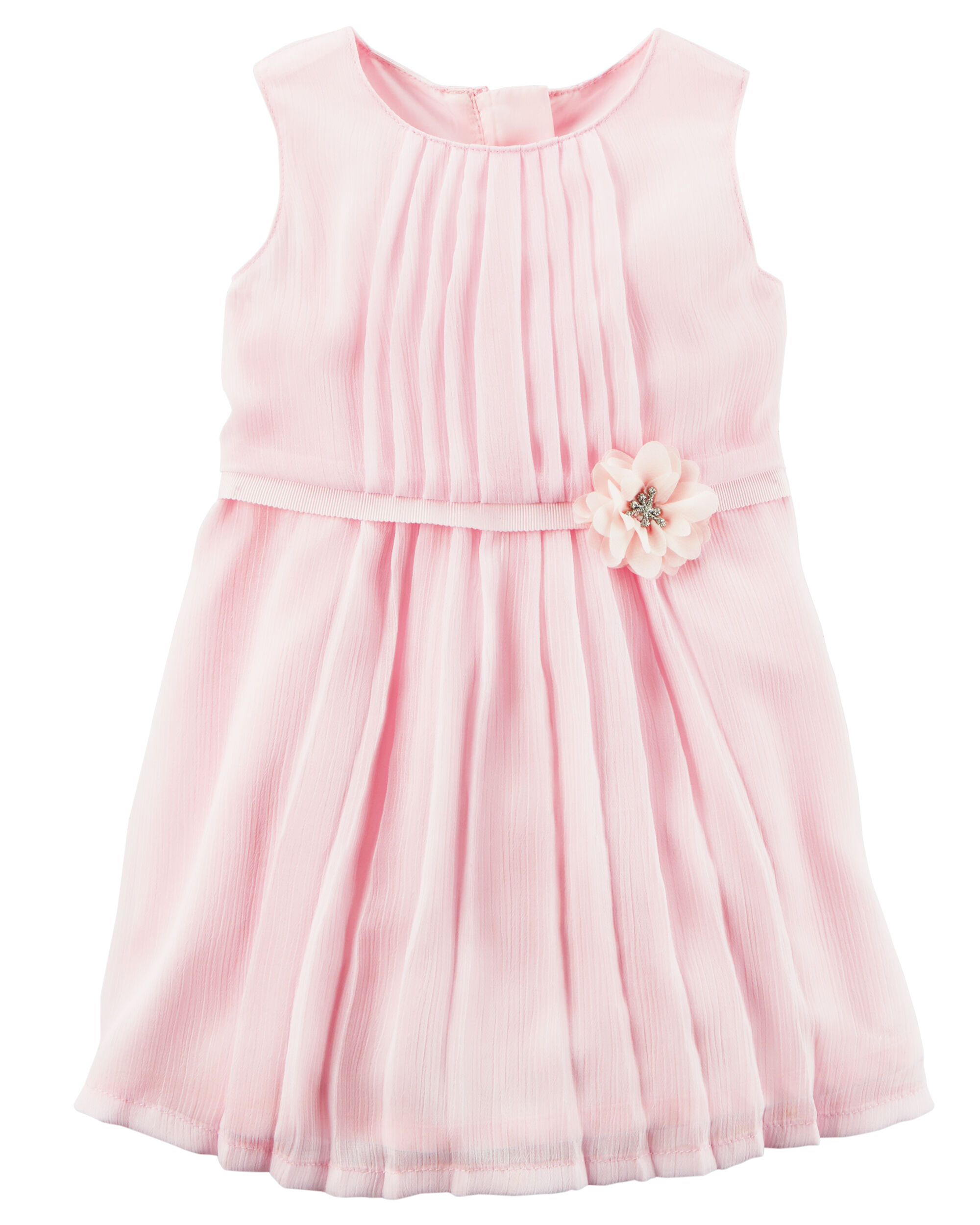 Baby Girl Rosette Chiffon Dress | Carters.com