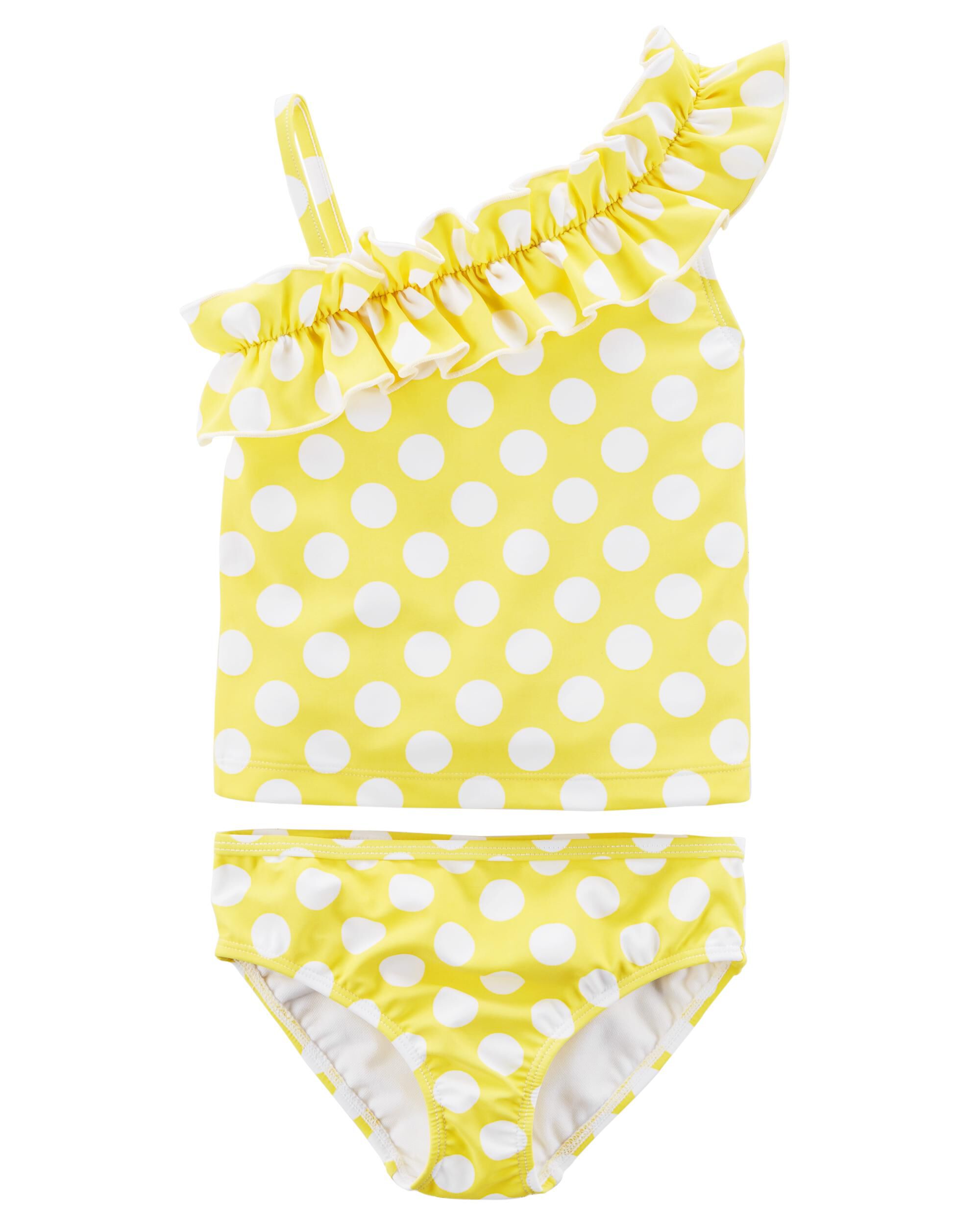 baby polka dot swimsuit