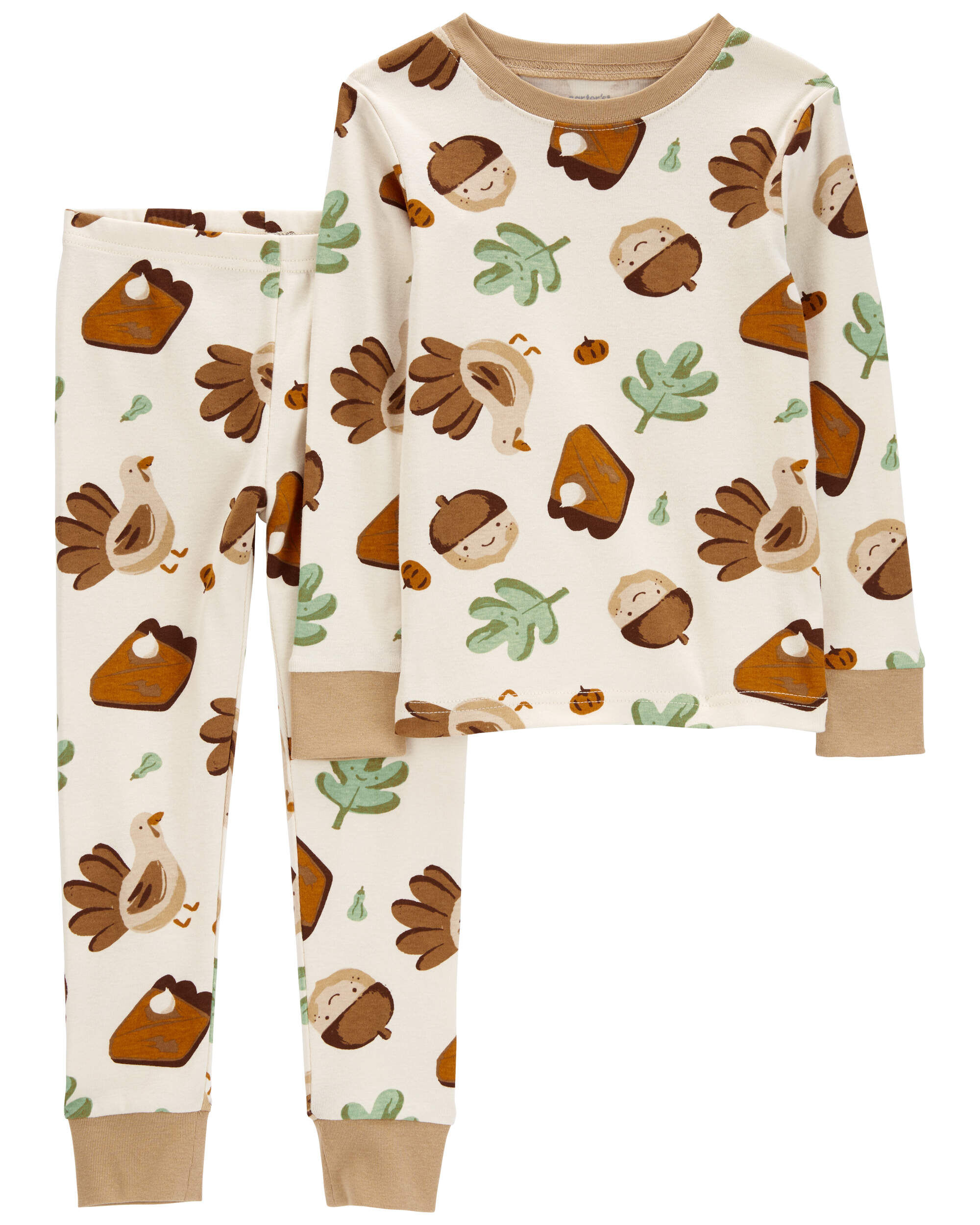 Toddler 2-Piece Thanksgiving 100% Snug Fit Cotton Pajamas