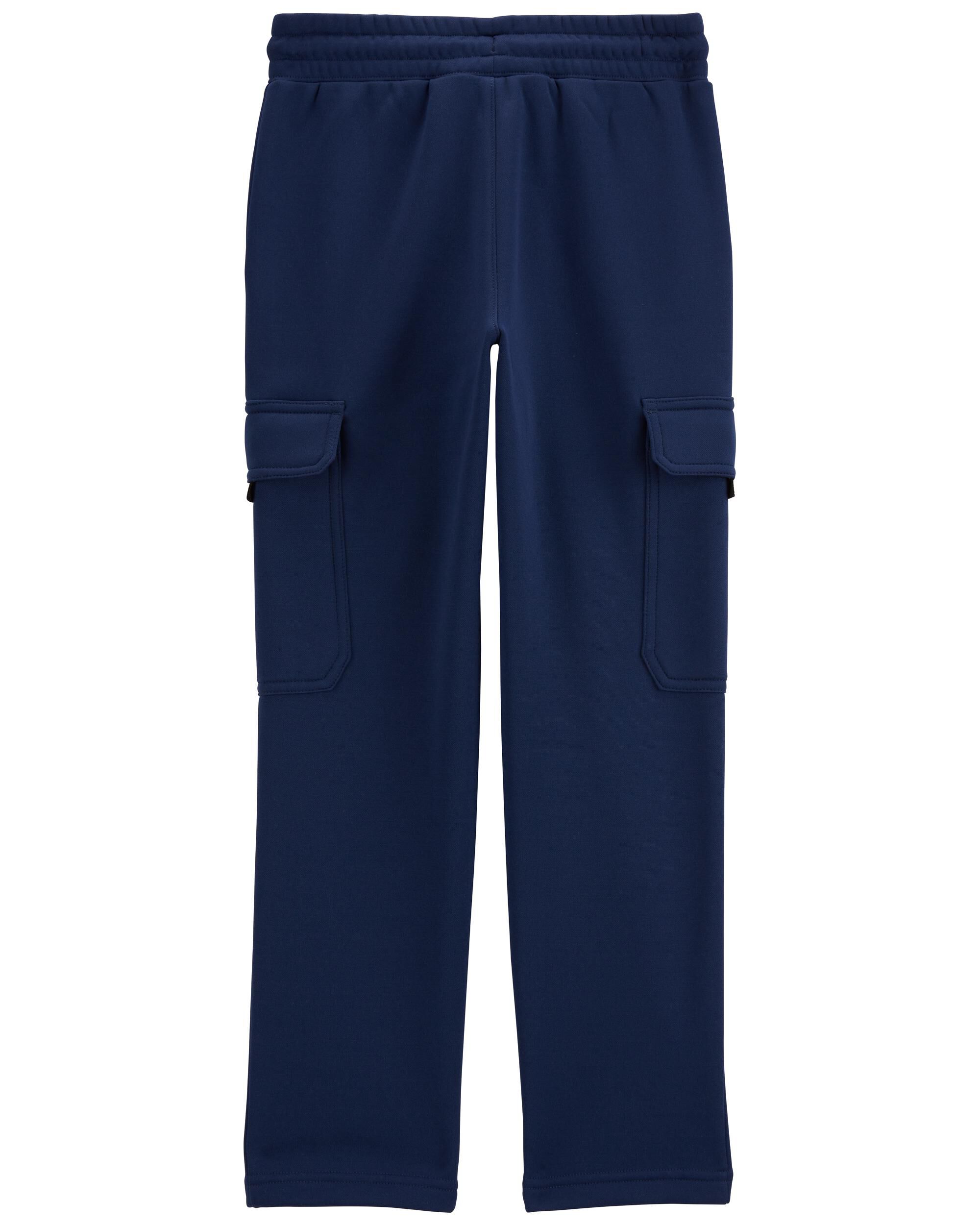 Kid Solid Fleece Pants - Navy