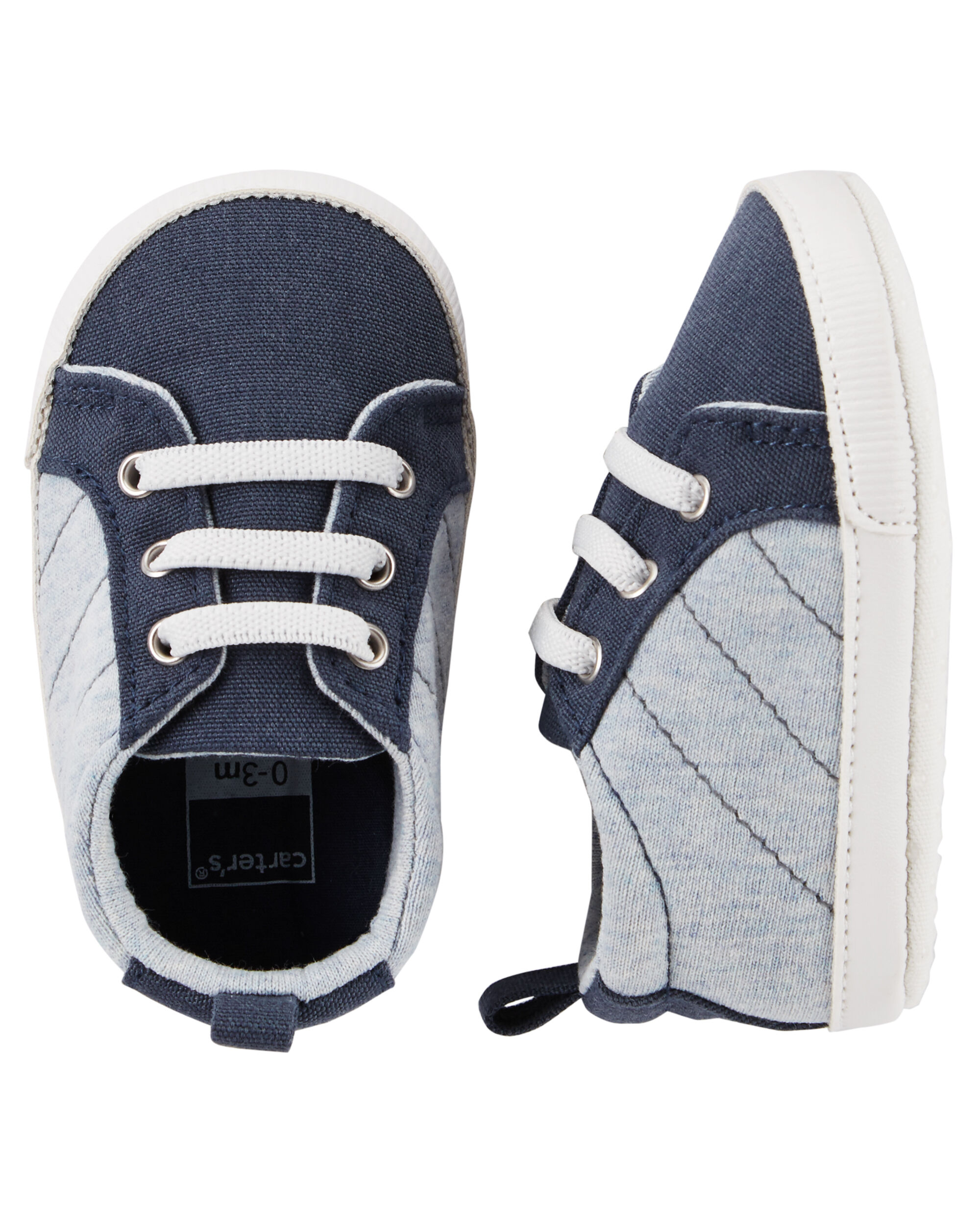 Canvas Sneaker Crib Shoes | carters 