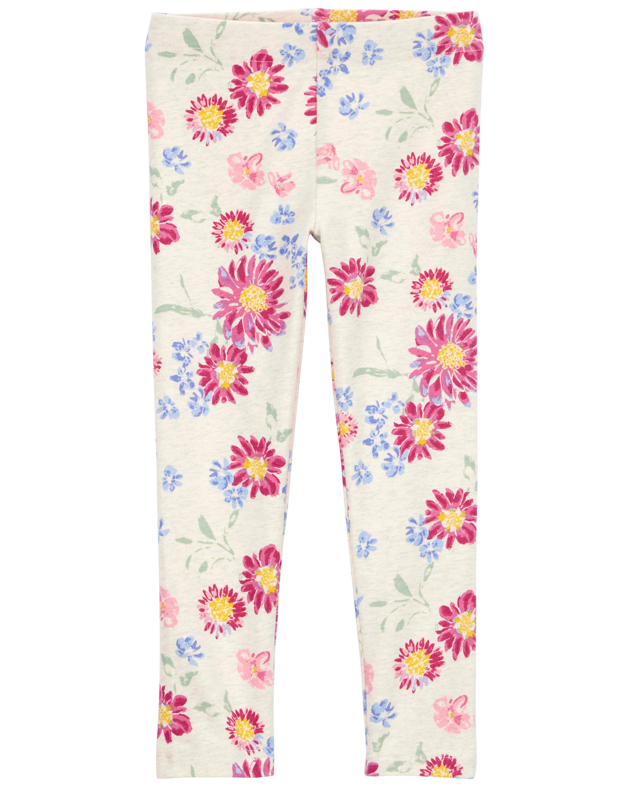 Toddler Sunflower Print Stretch Leggings