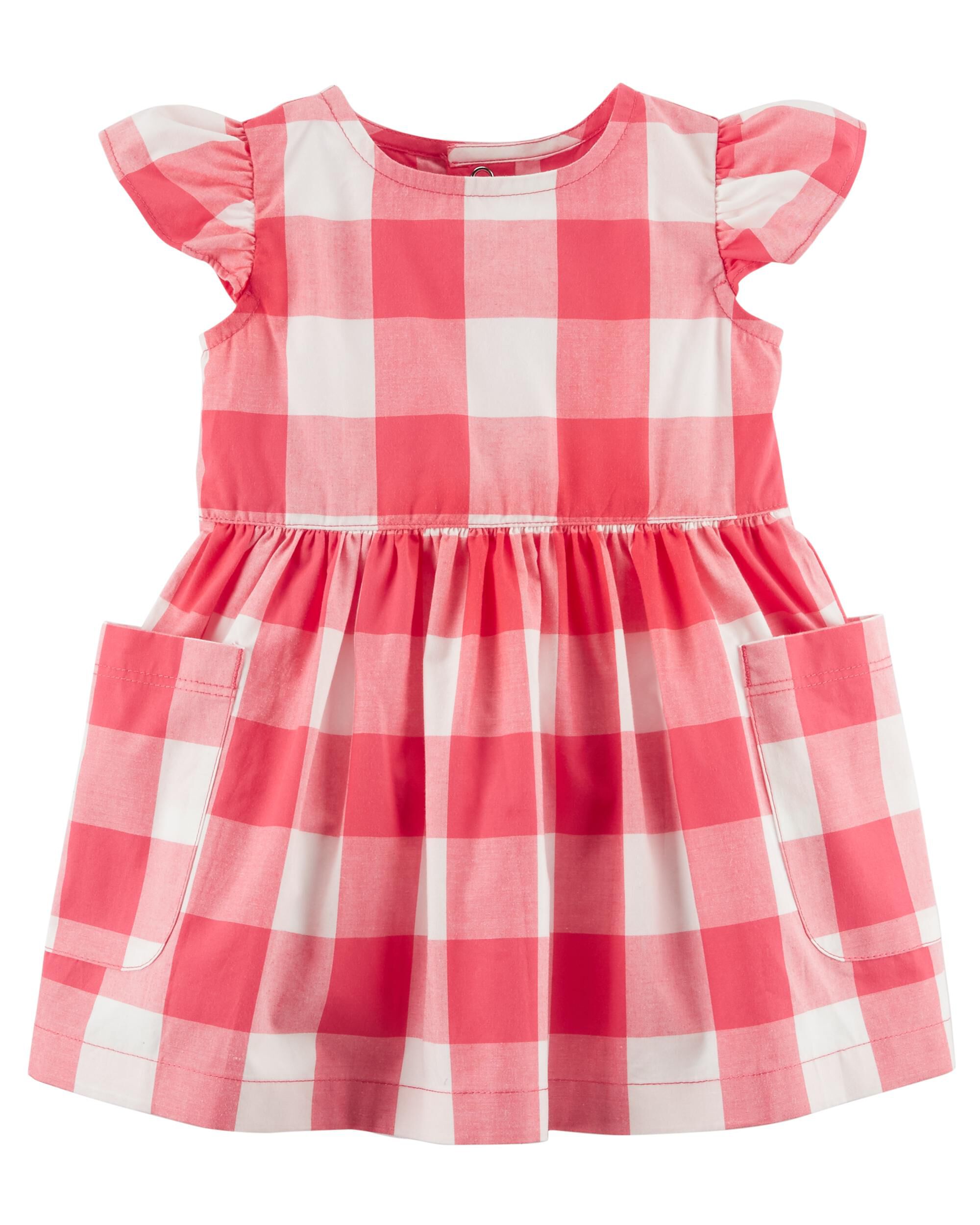 baby pink gingham dress