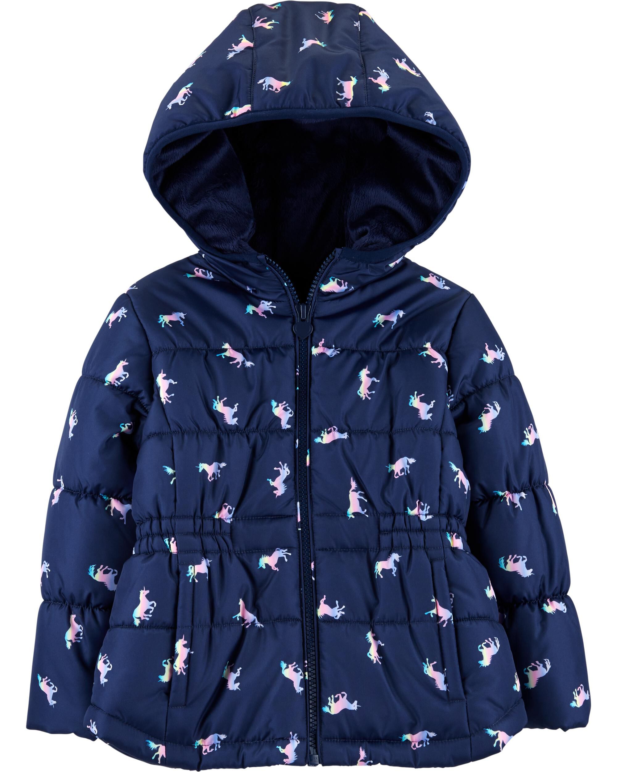 unicorn puffer coat