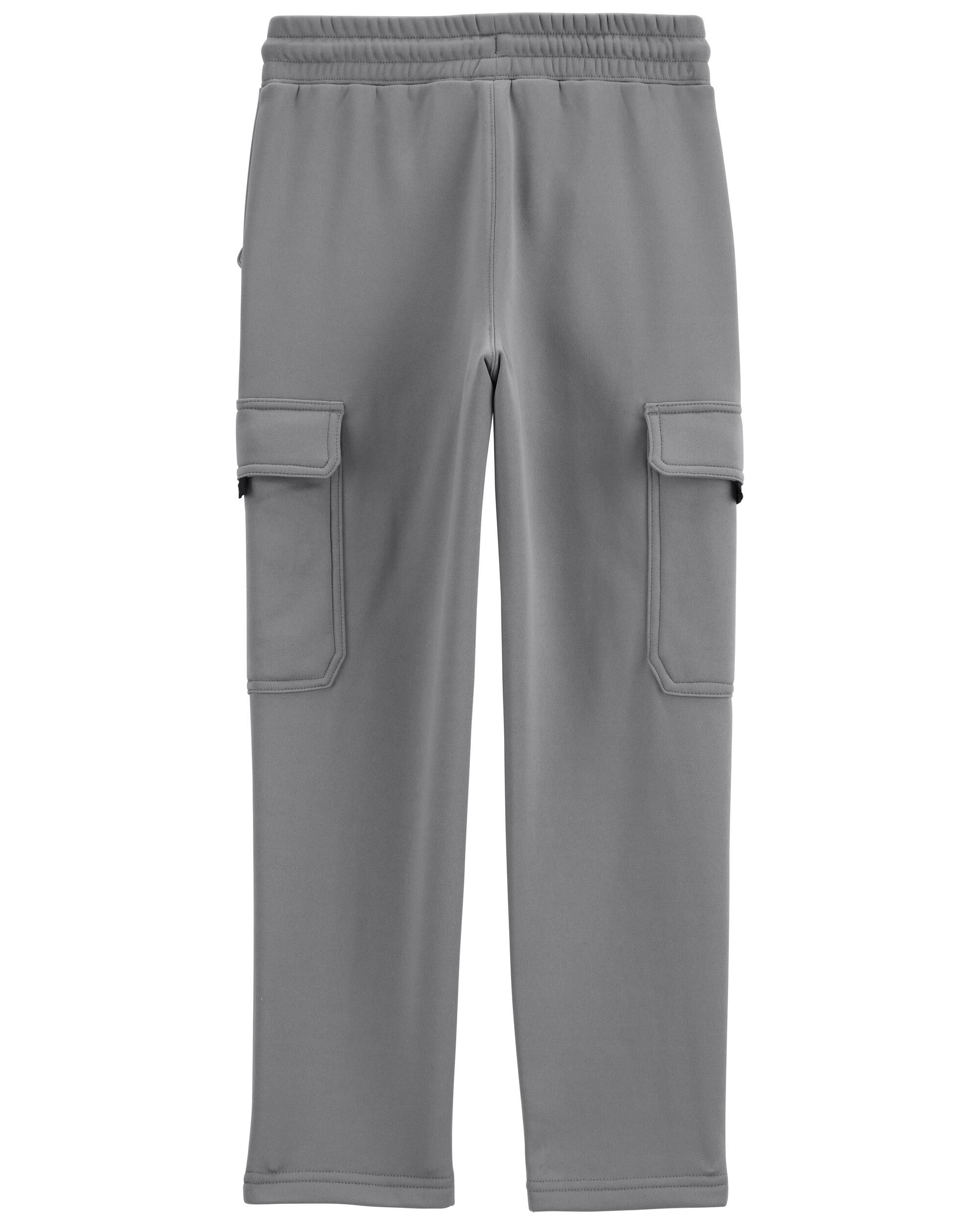 Kid Solid Fleece Pants - Gray