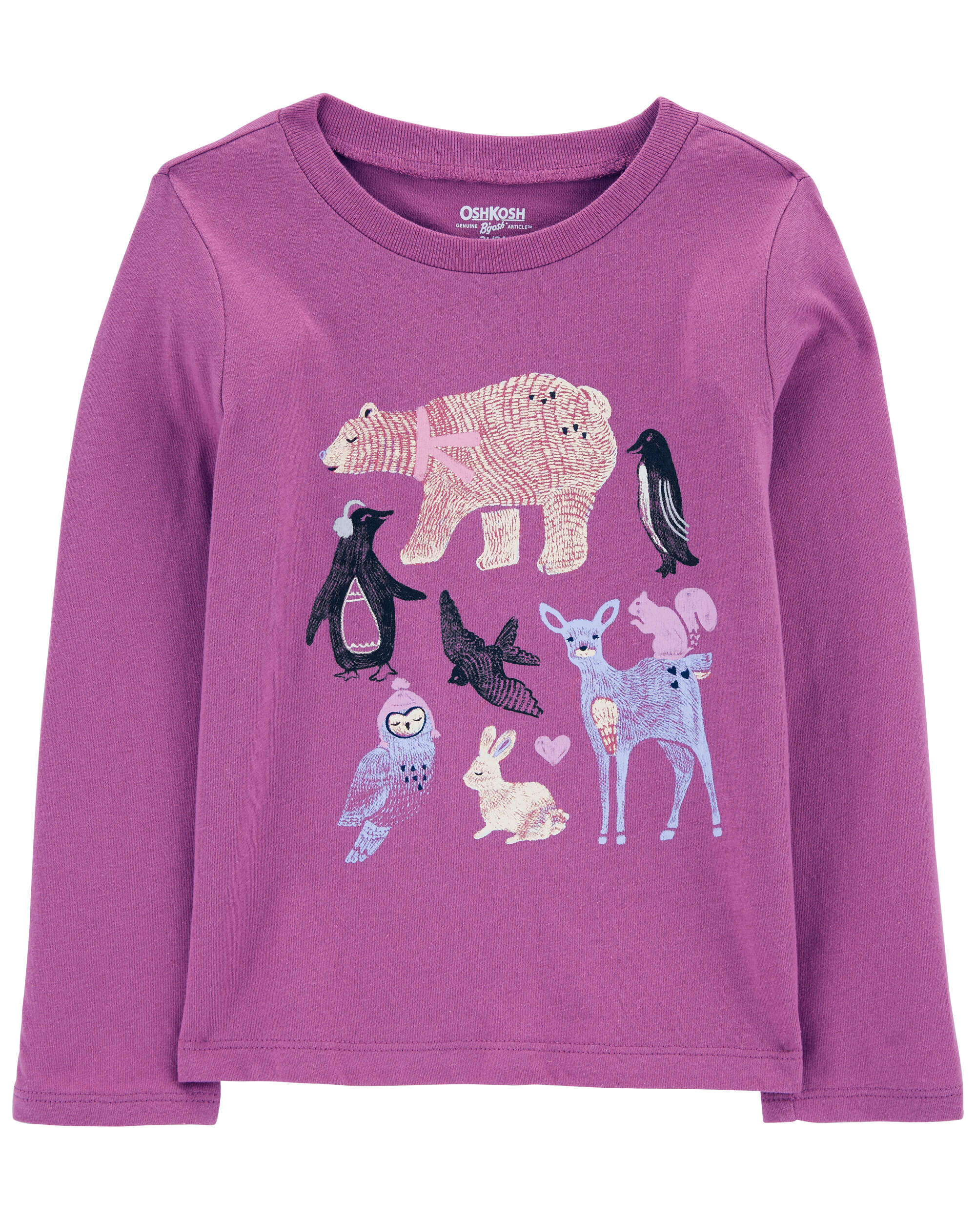 Toddler Arctic Animals Long-Sleeve Graphic Tee