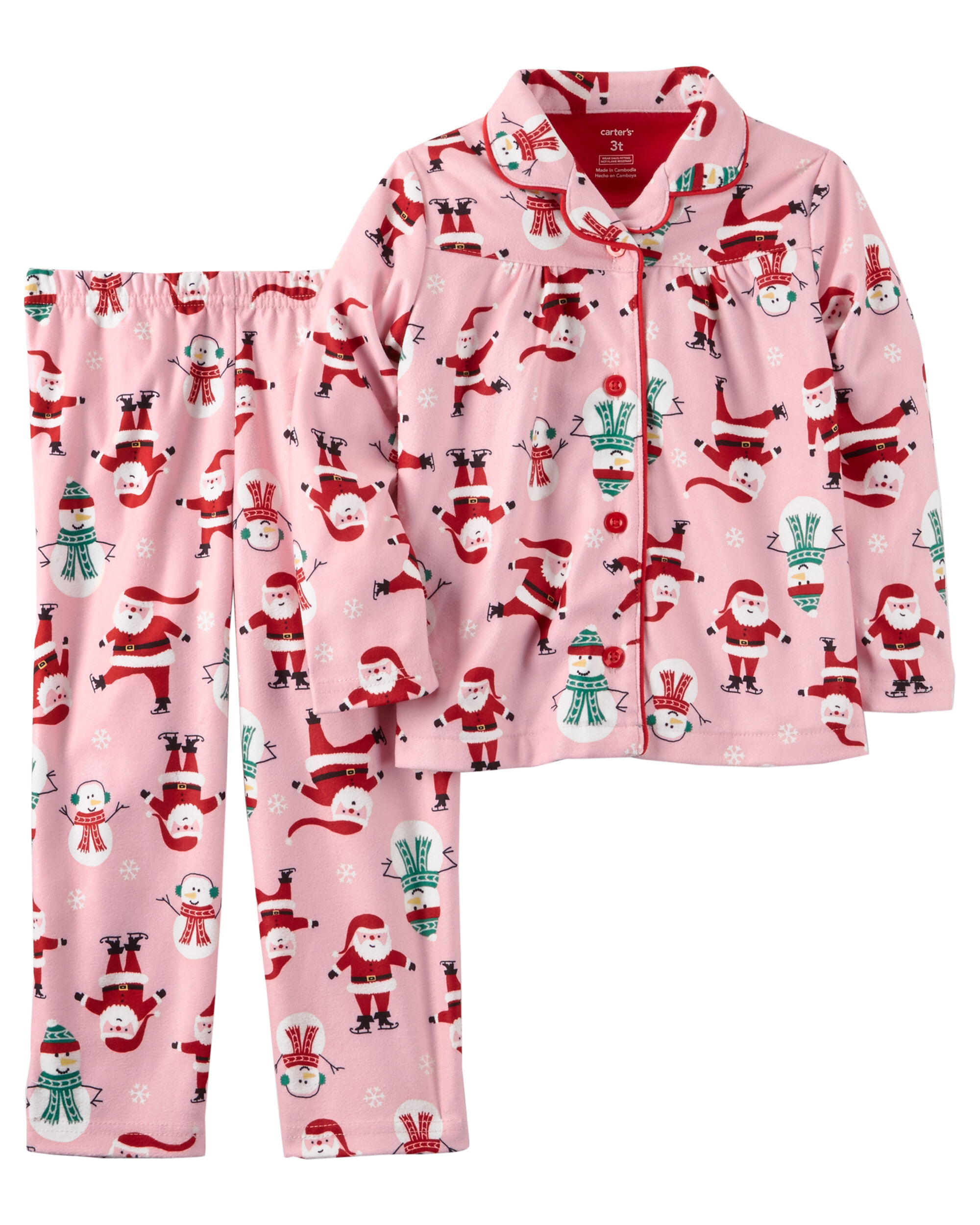 pink christmas pjs