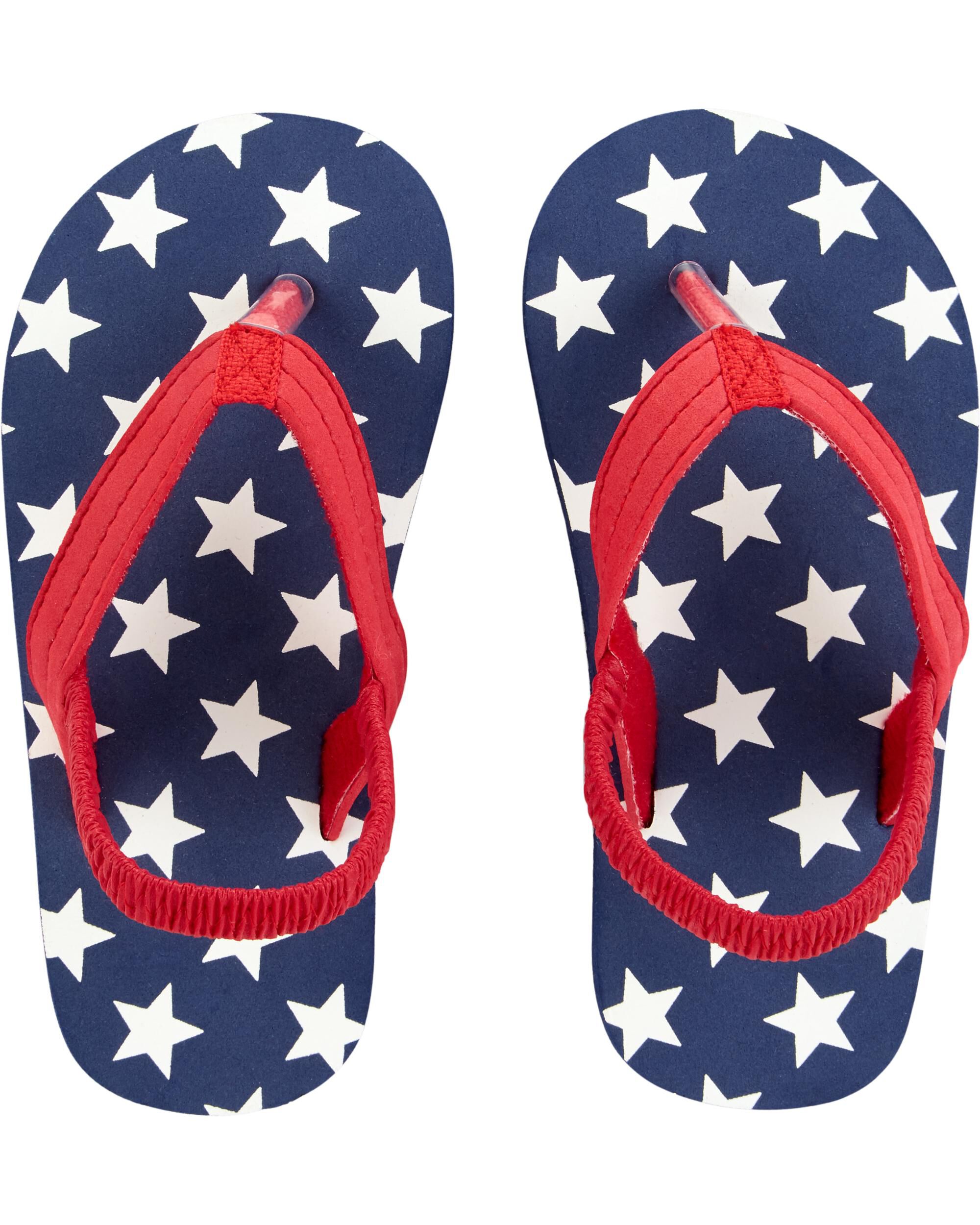 carters toddler girl flip flops