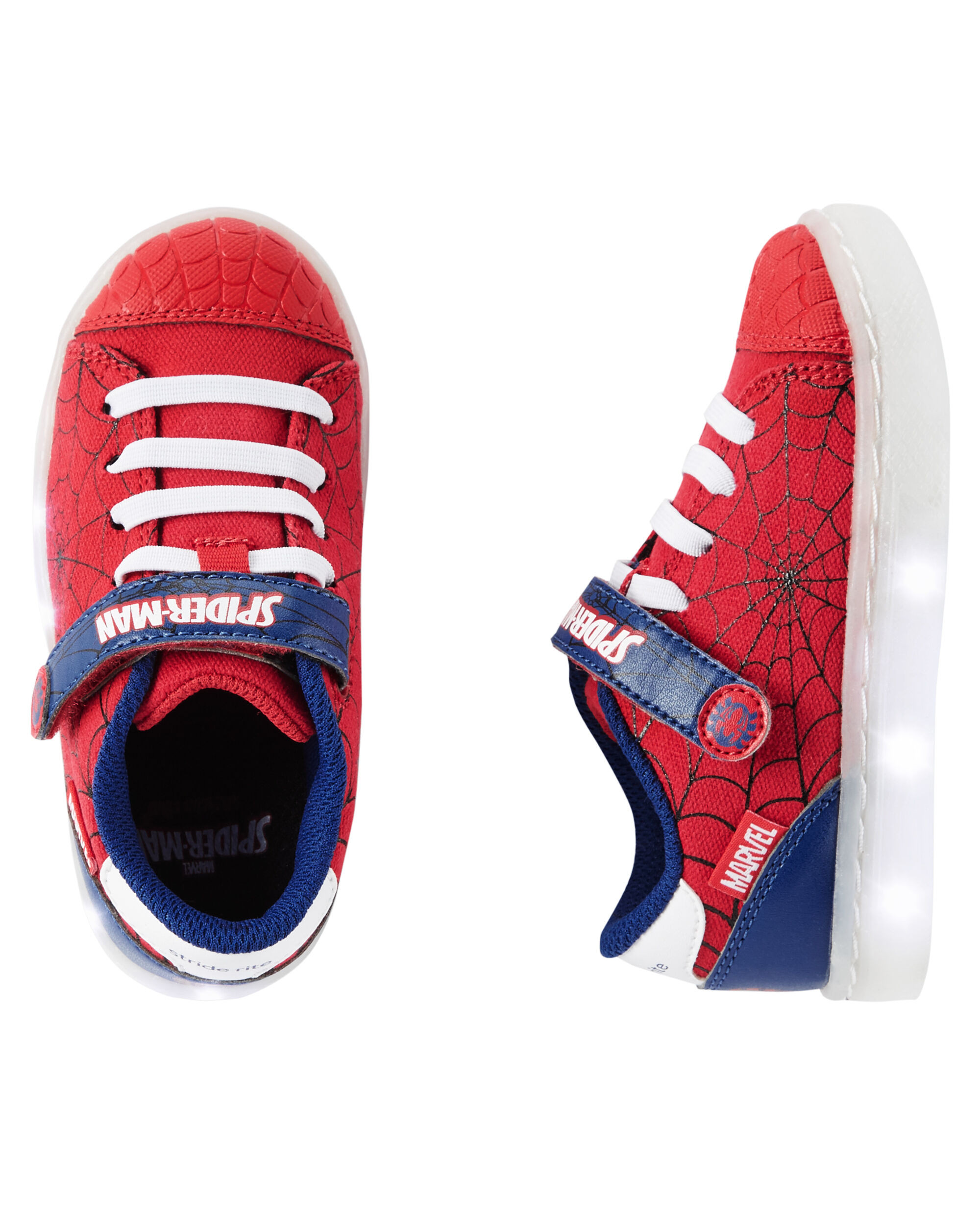 spiderman light up shoes stride rite