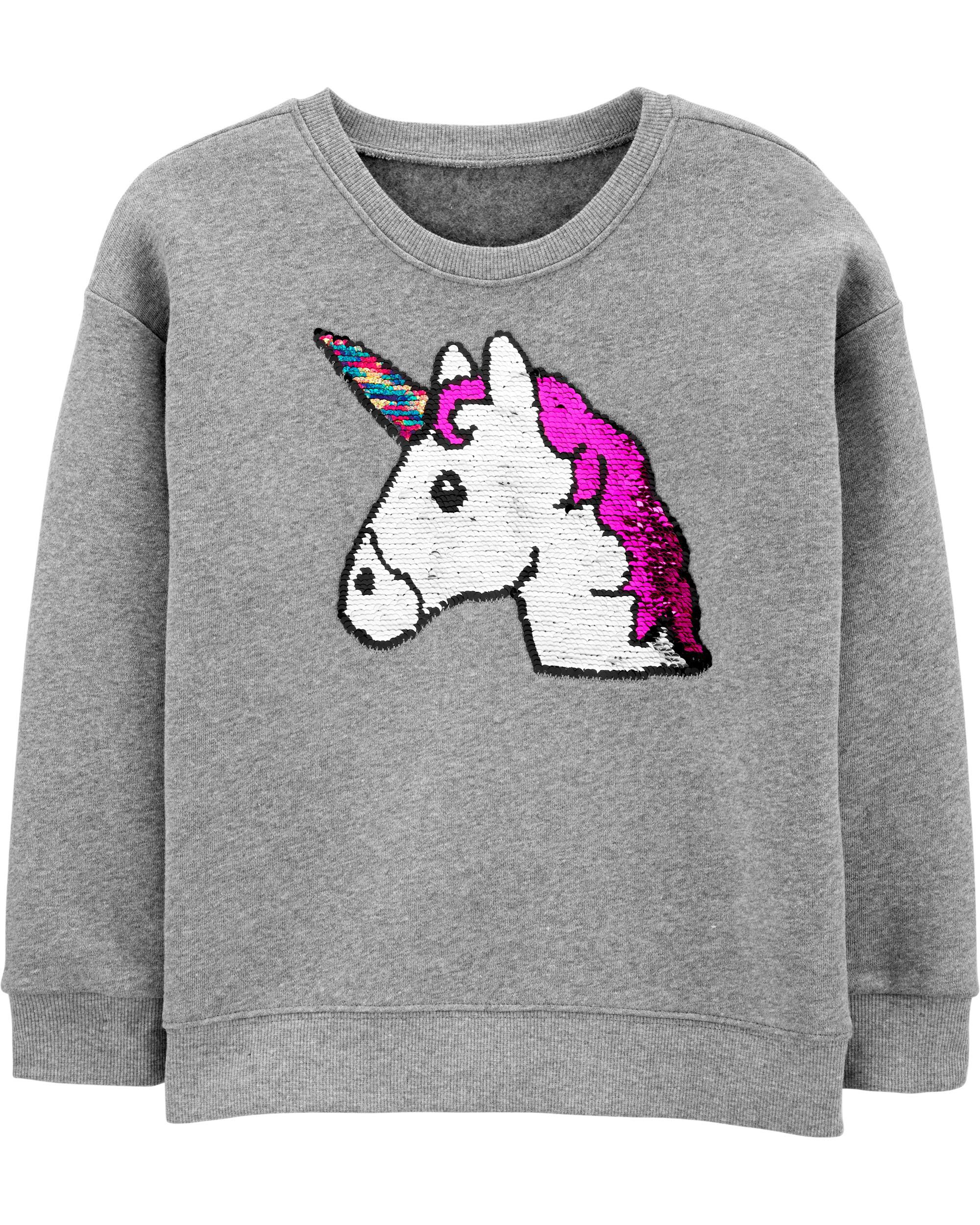 carter's unicorn fleece sweatshirt