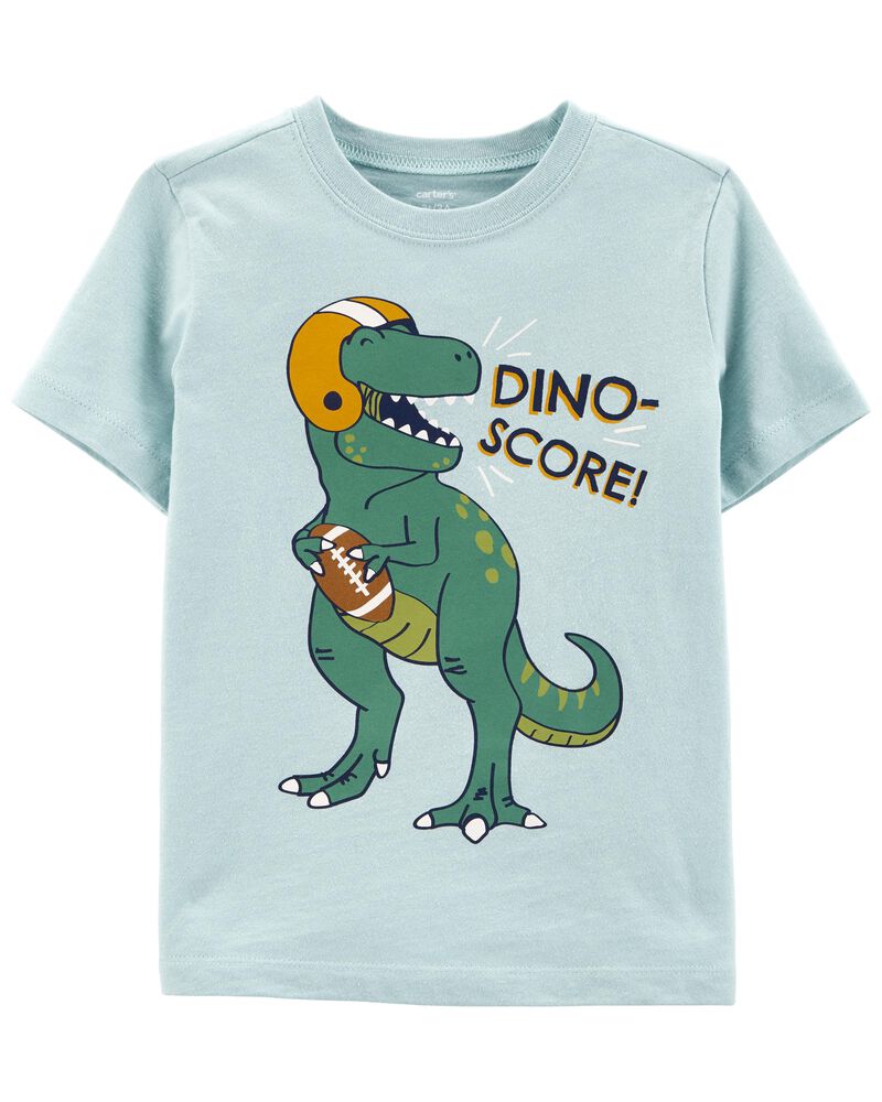 Turquoise Baby Football Dinosaur Jersey Tee | carters.com