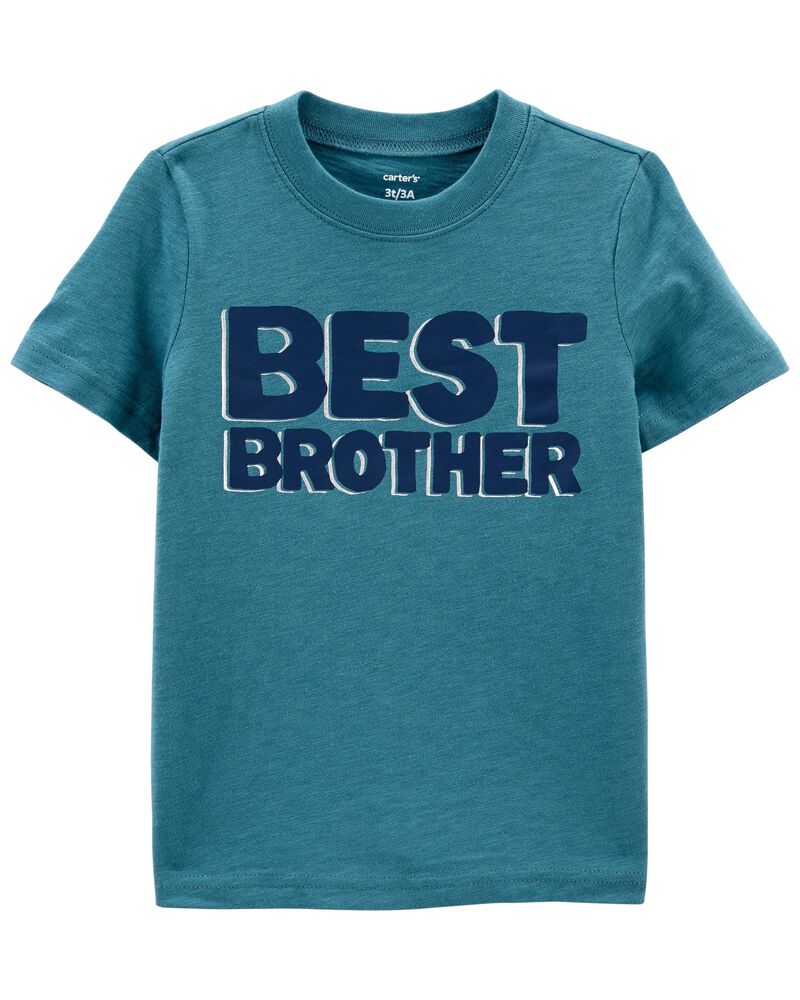 Toddler Teal Best Brother Jersey Tee | carters.com