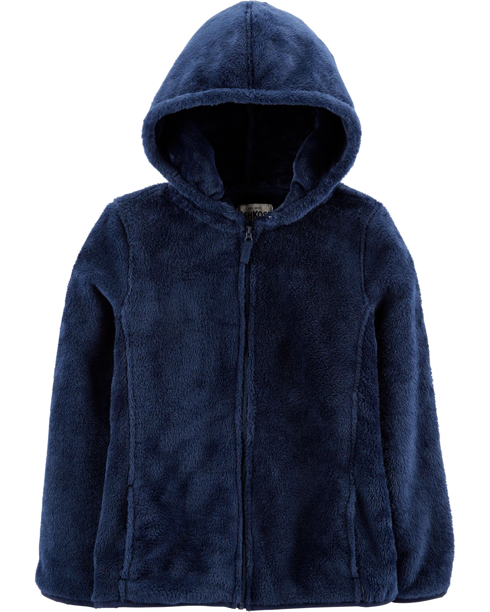 fuzzy blue hoodie