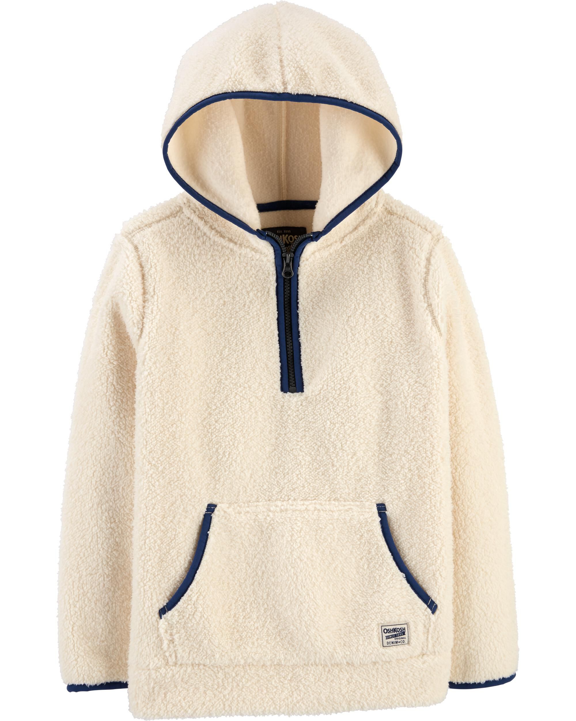 faux sherpa hoodie
