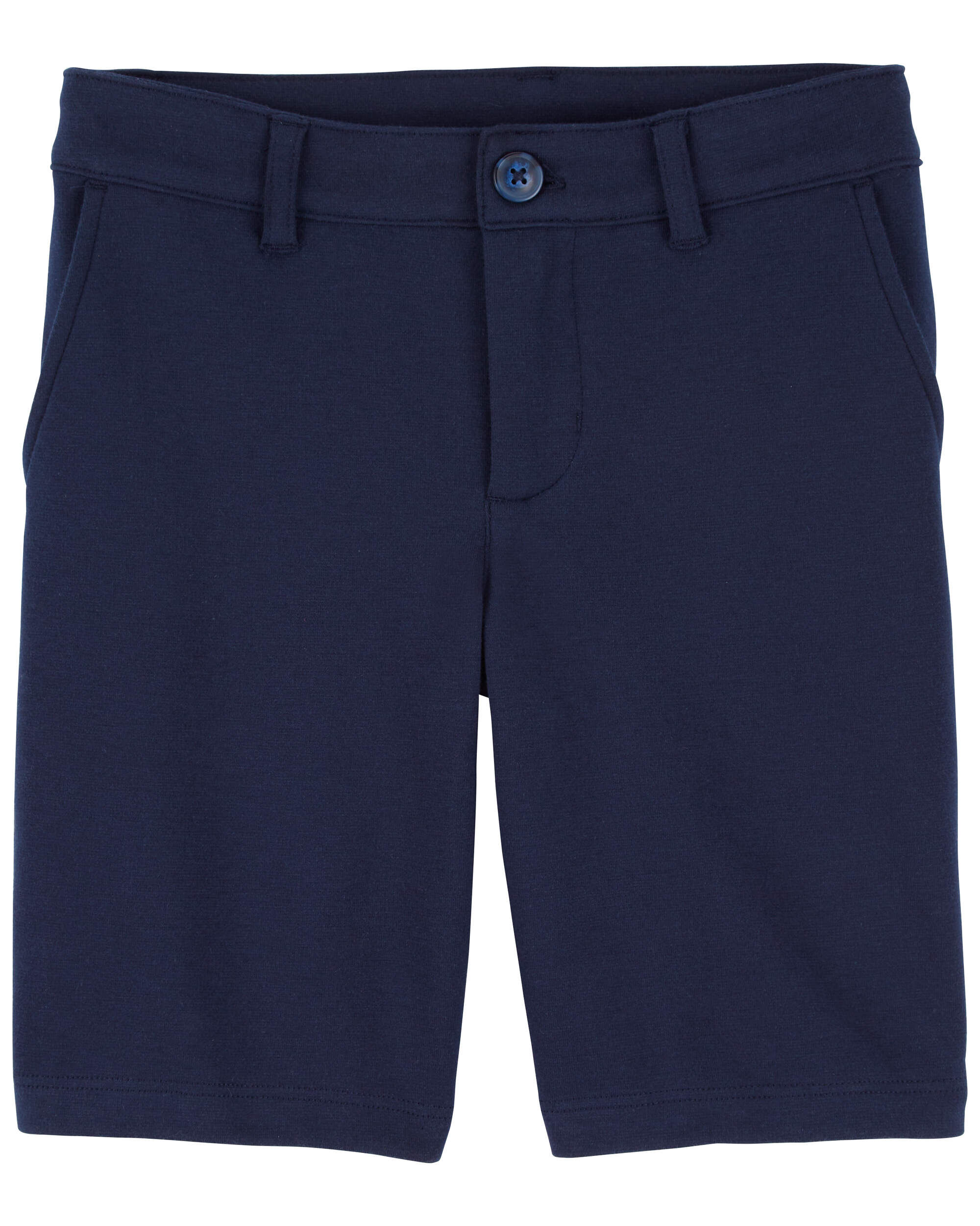 Kid Ponte Knit Uniform Shorts