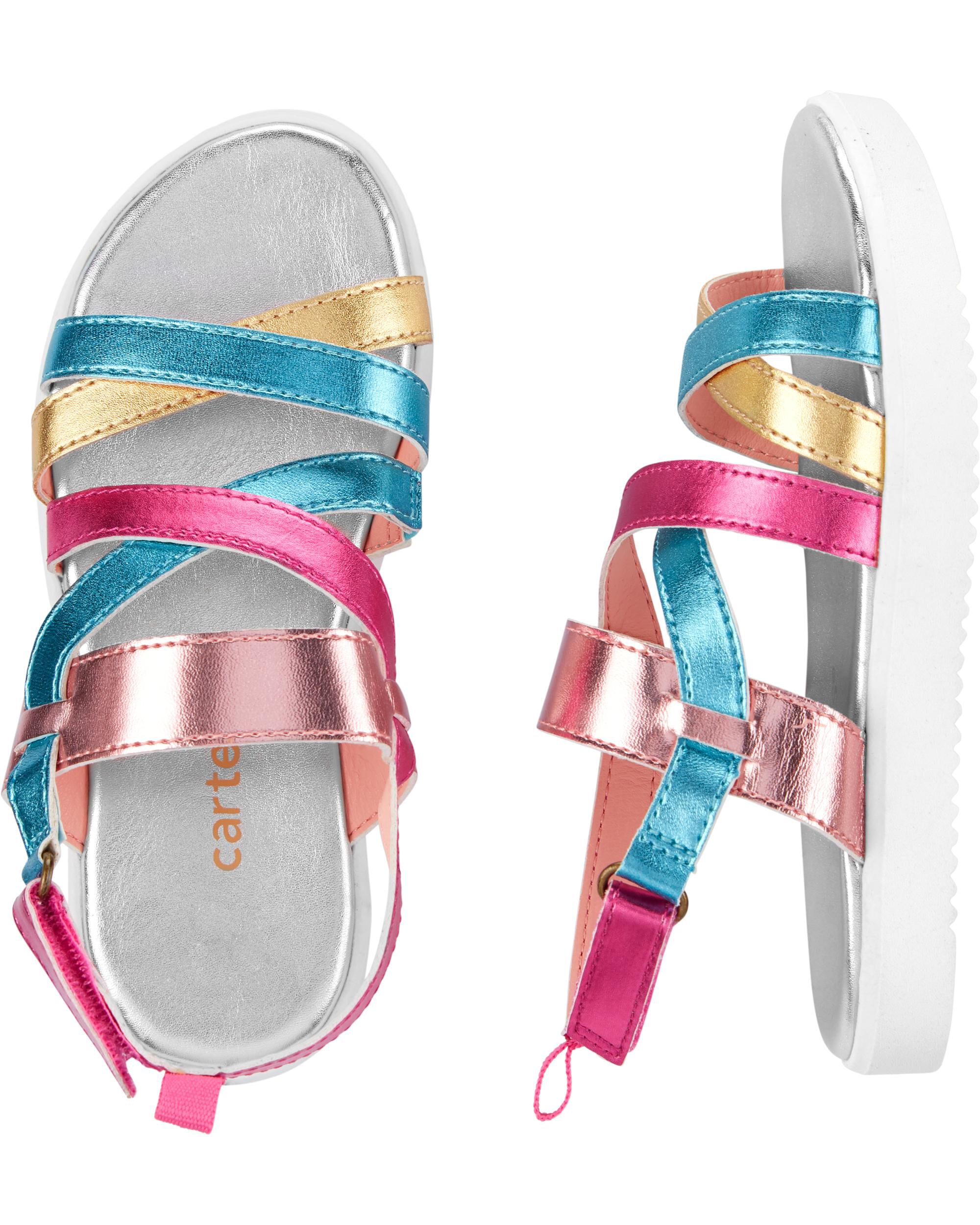 carters toddler girl flip flops