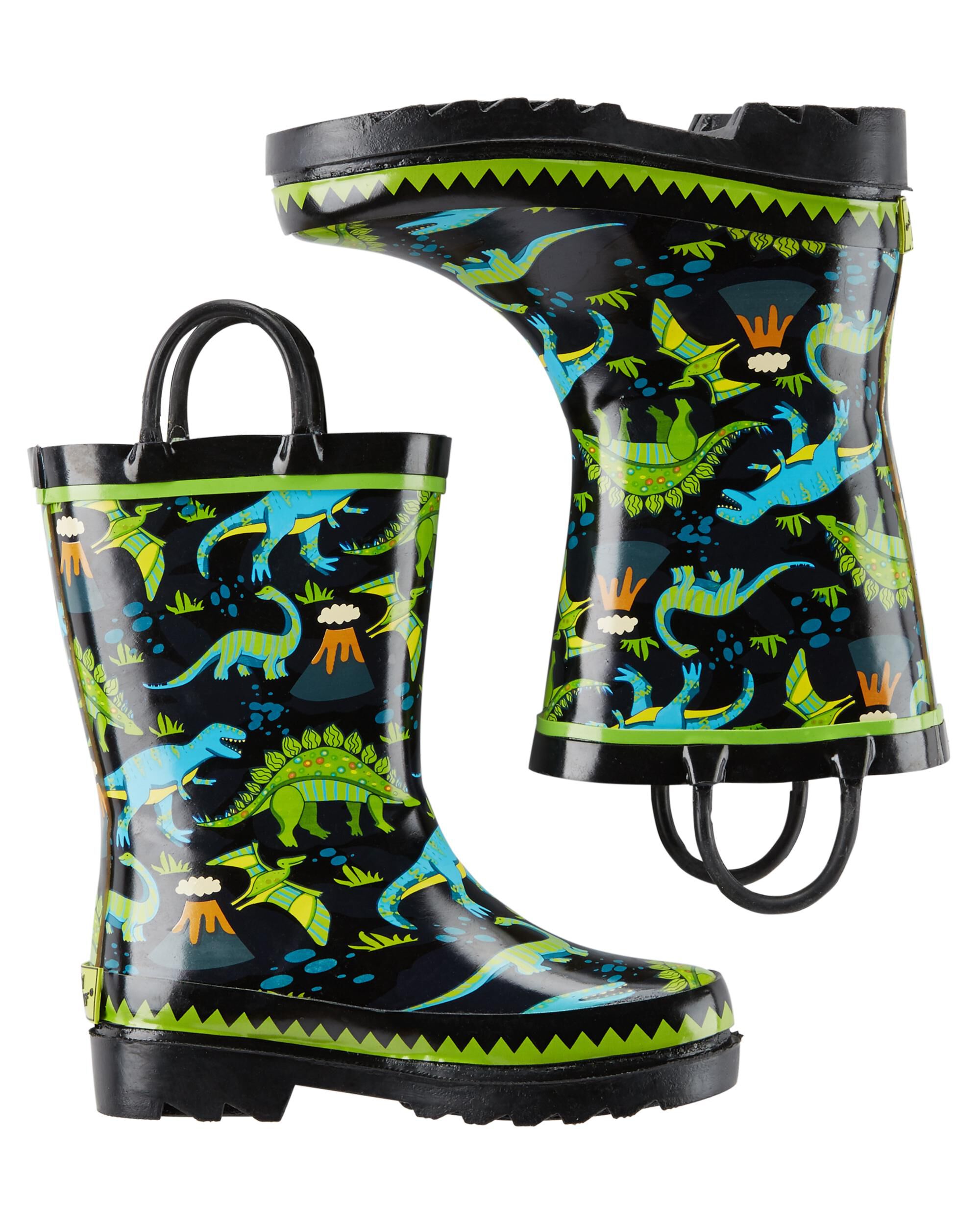 carter's dinosaur rain boots