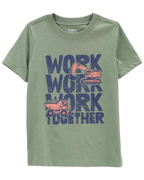 Toddler Work Together Graphic Tee - back to school clothing