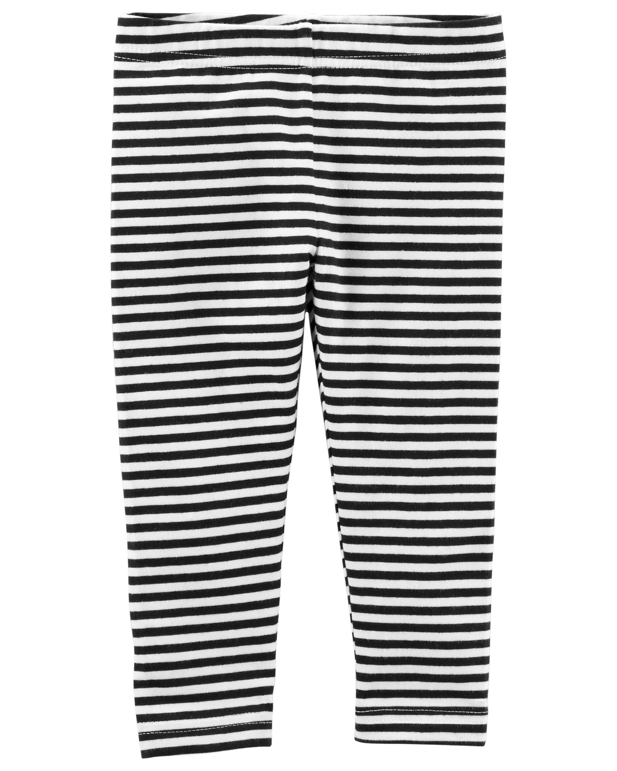black and white striped capri pants