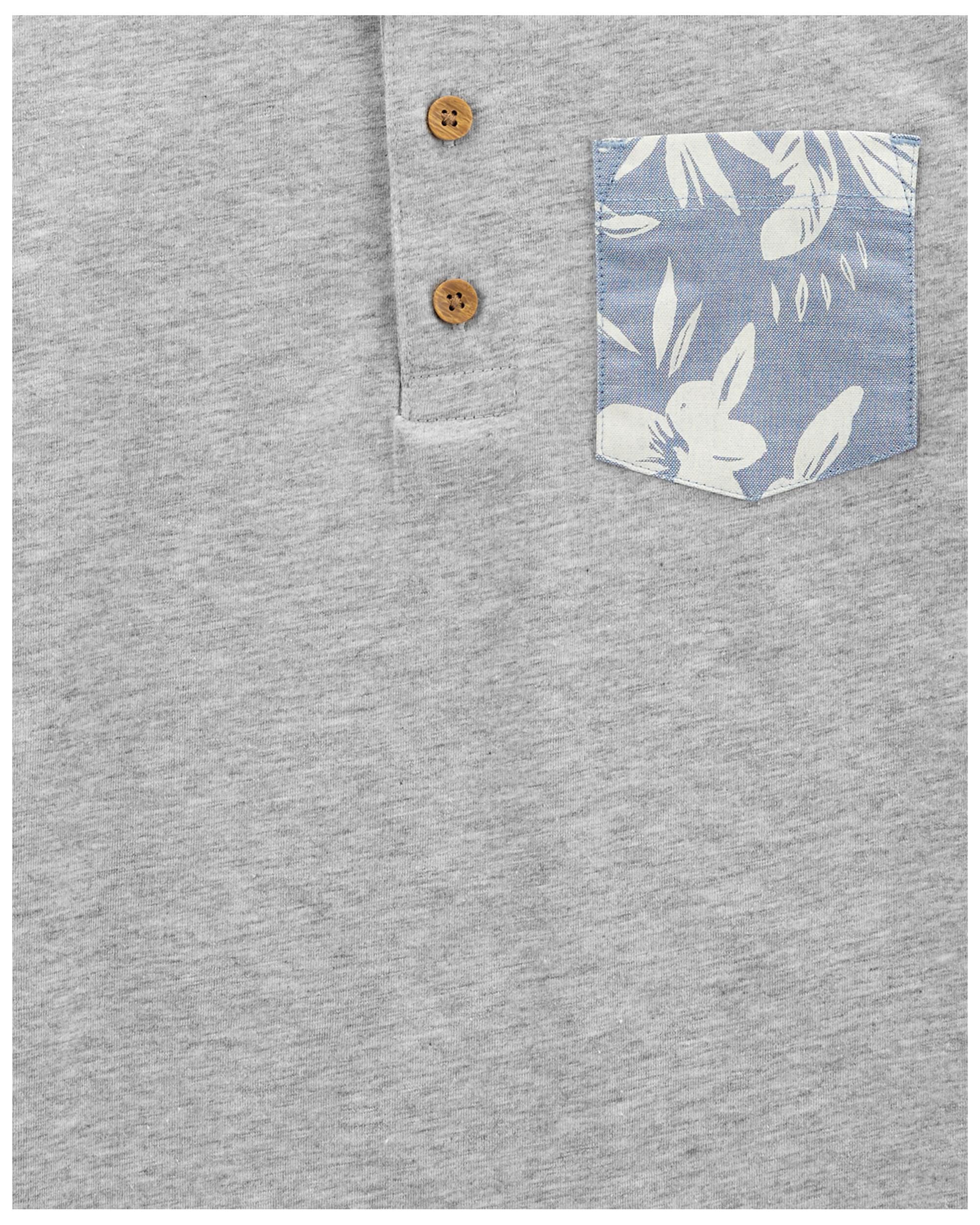 Kid Henley Pocket Tee